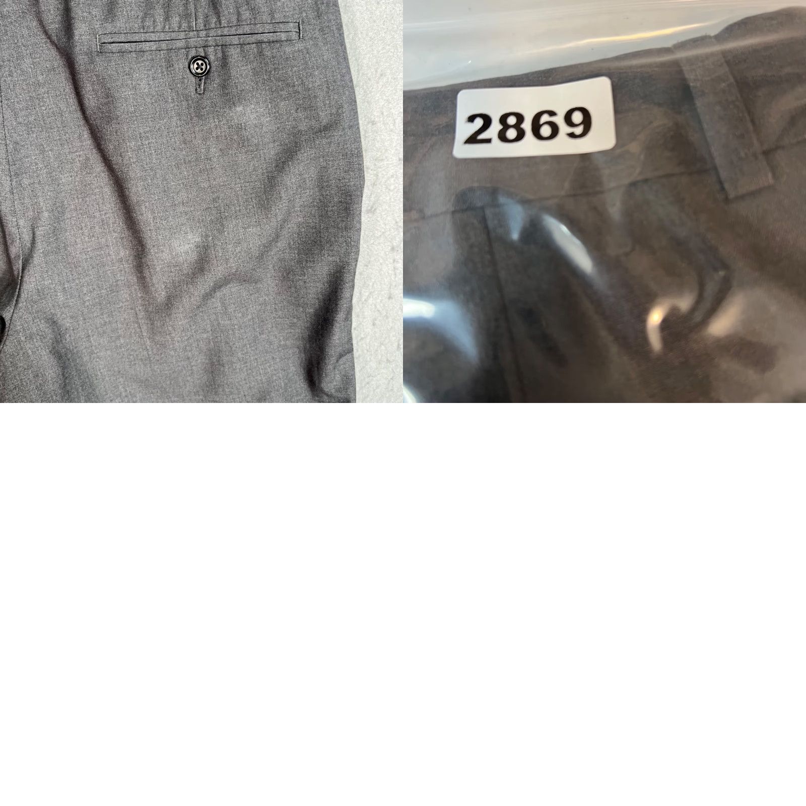 Lands' End Lands' End Mens Dress Pants 38 Gray Flat Front Polyester Wool Solid Traditional Fit Slacks Pants Mens 38 Size US 38 / EU 54 - 9 Thumbnail