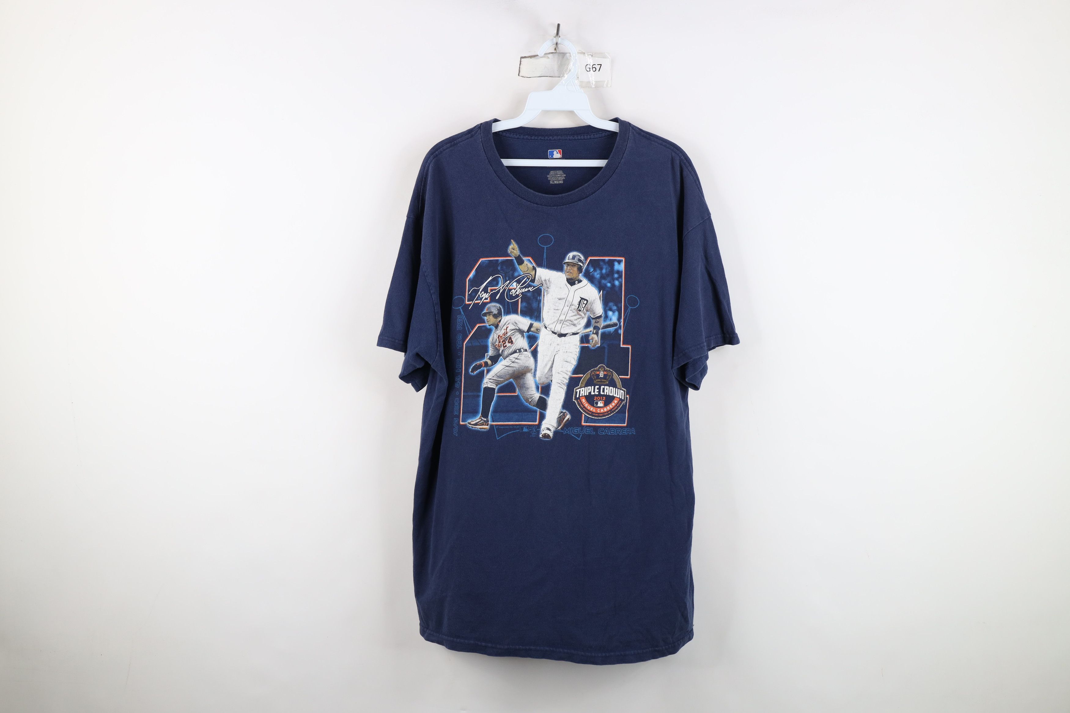 Vintage Y2K Crown Miguel Cabrera Detroit Tigers Baseball T-Shirt Size US XL / EU 56 / 4 - 1 Thumbnail