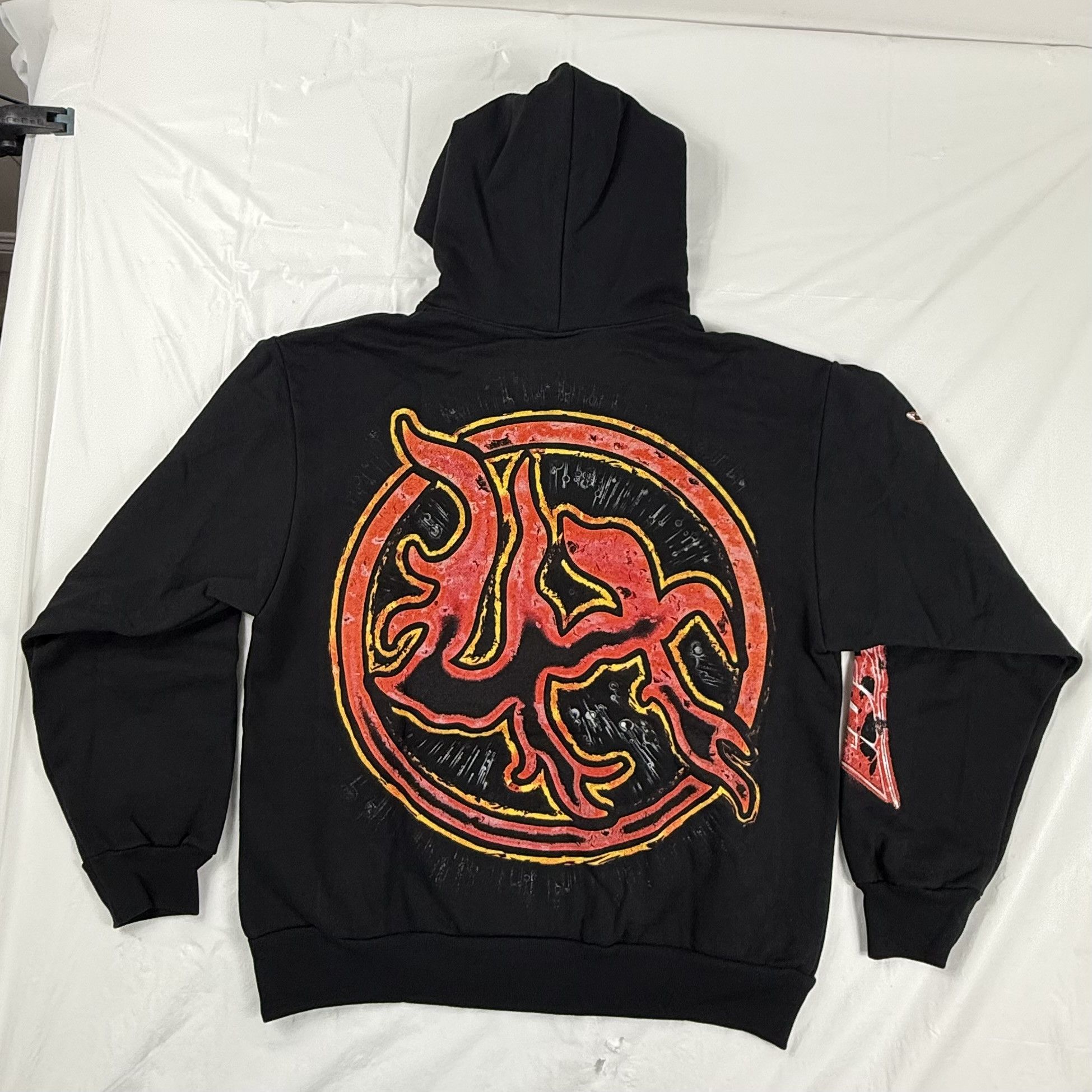 Lost hills Lost Hills Black Graphic Hoodie Flaming Face Sweatshirt Size US M / EU 48-50 / 2 - 2 Thumbnail