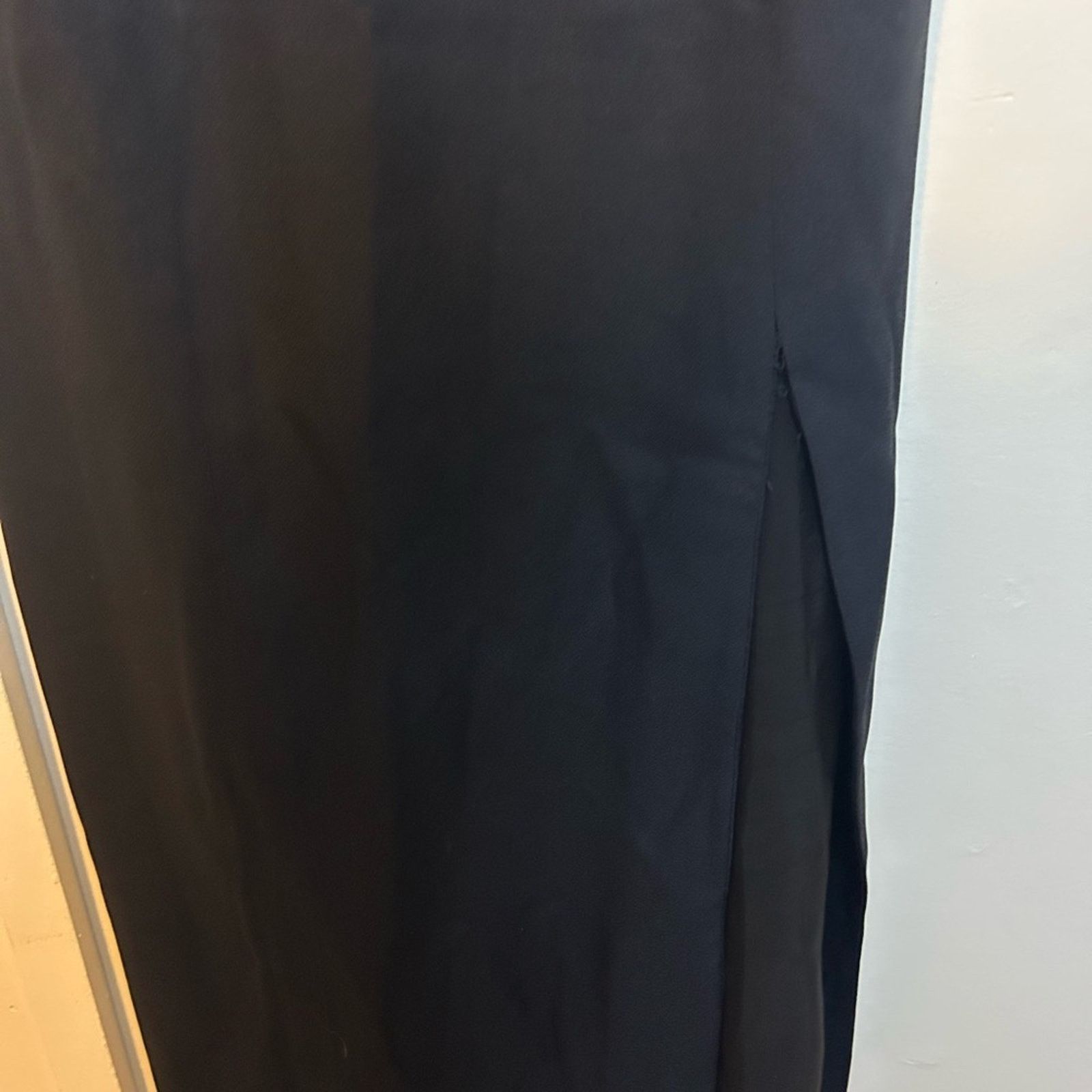 Other Donna Ricco Vintage Classic Black Tie Back Formal Midi Dress Size M / US 6-8 / IT 42-44 - 4 Thumbnail
