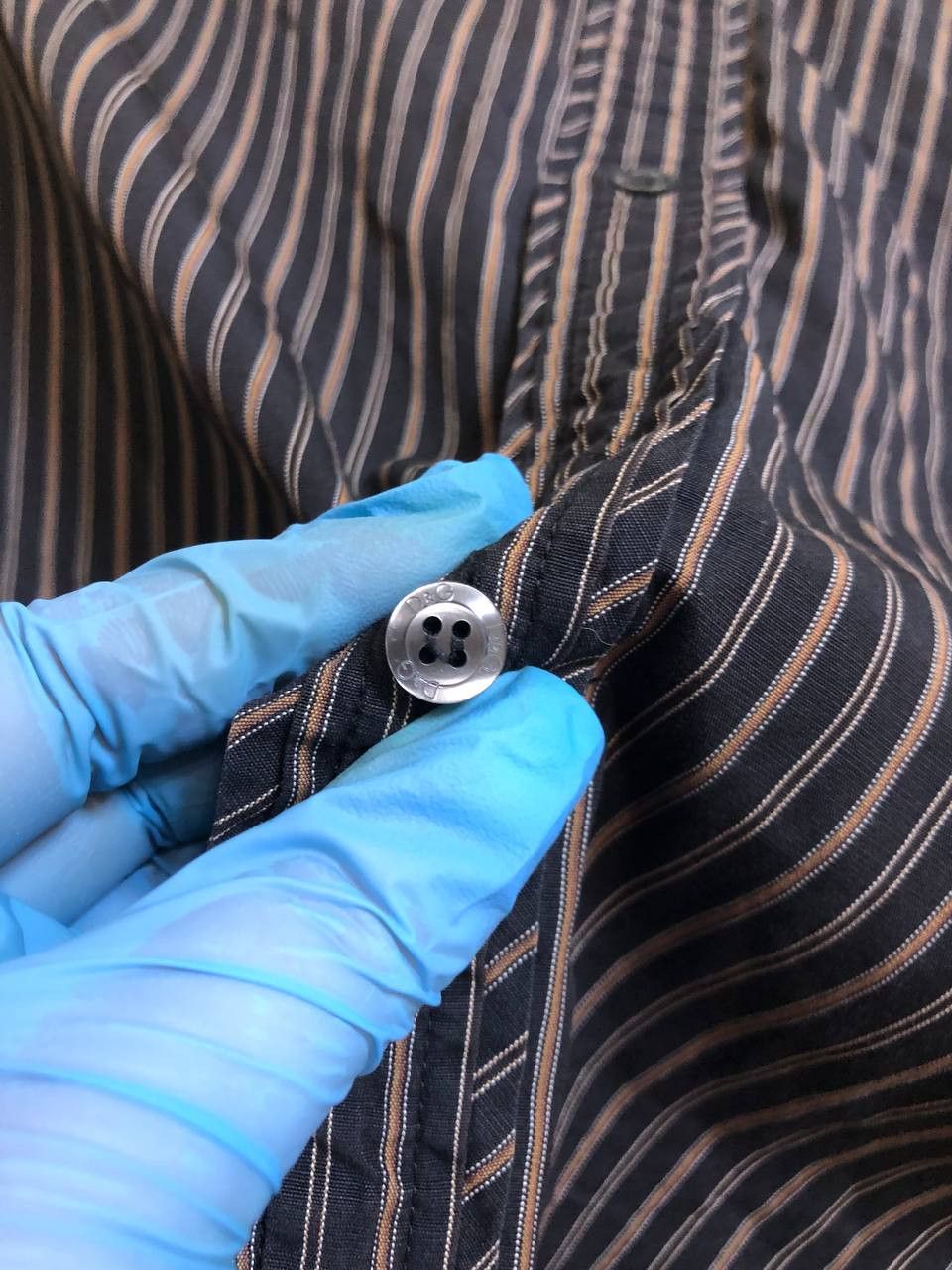 Dolce & Gabbana Men's Dolce & Gabbana (D&G) Formal Striped Shirt Size US M / EU 48-50 / 2 - 3 Thumbnail