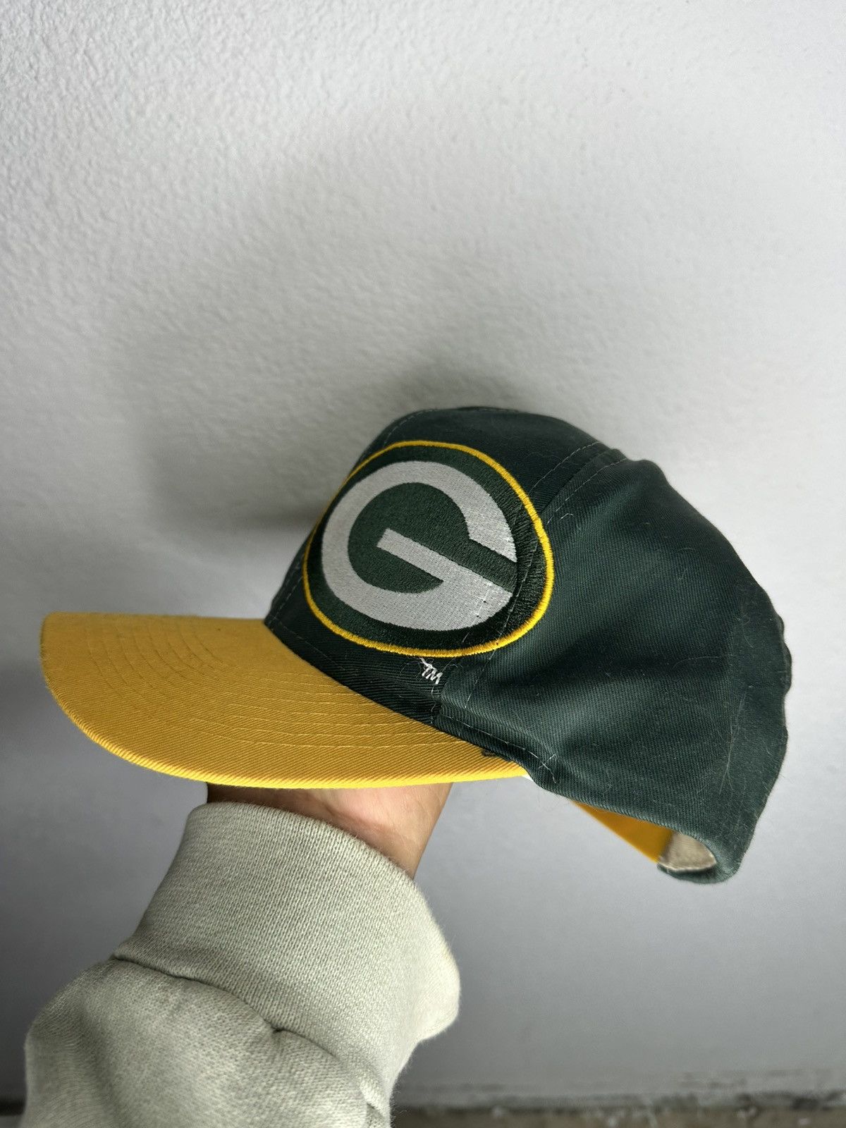 NFL 90s Green Bay Packers, wavy hat Size ONE SIZE - 3 Thumbnail