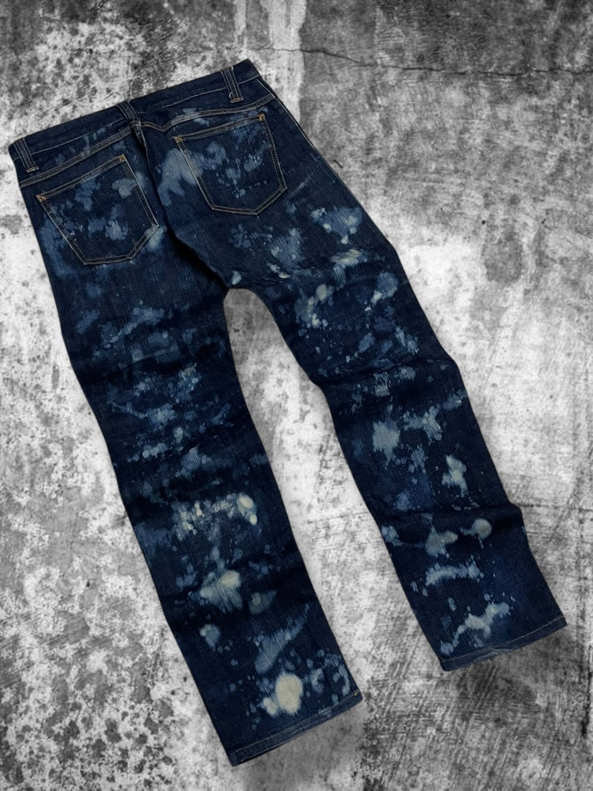 Japanese Brand Vintage Japan Designer Hare Exclusive Design Bleach Denim Size US 32 / EU 48 - 8 Thumbnail