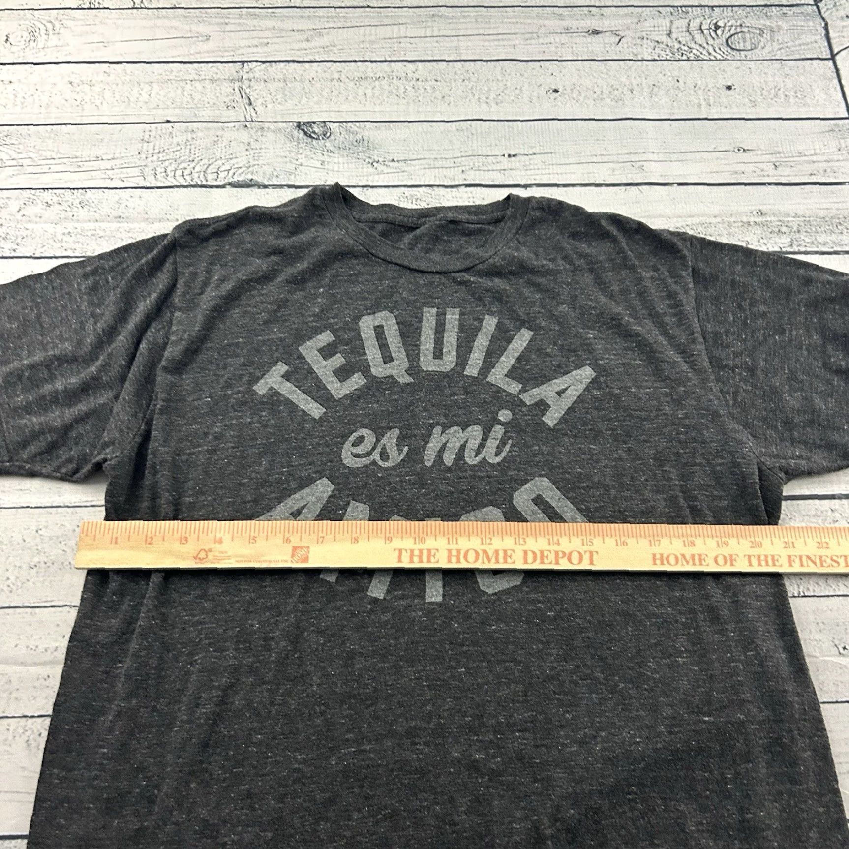 Vintage Buy Me Brunch Tequila Es Mi Amigo Short Sleeve T Shirt Men's Large Gray Size US L / EU 52-54 / 3 - 4 Thumbnail
