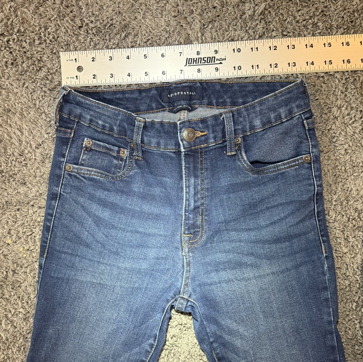 Aeropostale Aeropostale High Rise Jeans Women’s Size 8 Blue Stretch Size 30" / US 8 / IT 44 - 7 Thumbnail