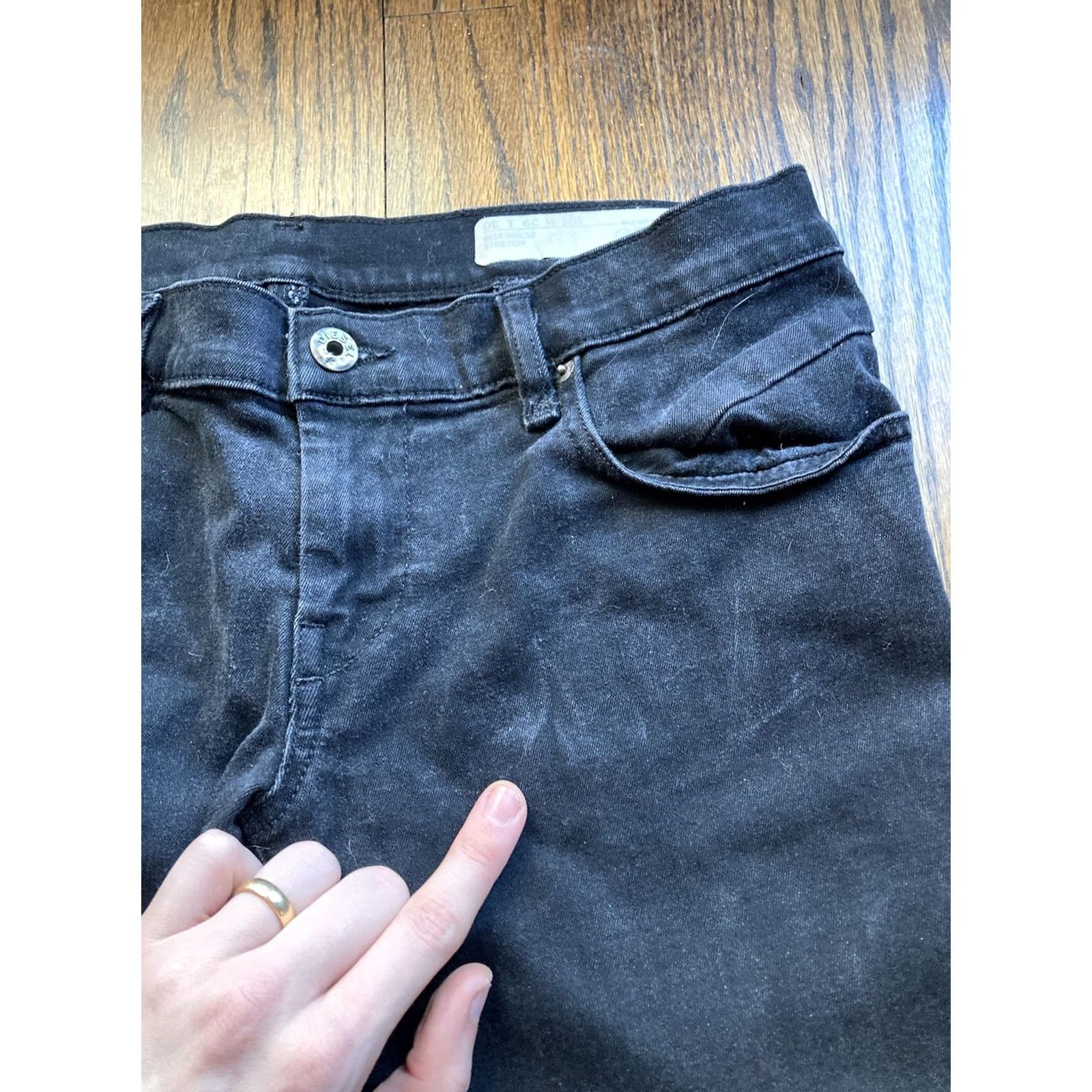 Diesel Diesel Jeans Womens 29x30 Black Slim Skinny Low Rise Stretch Denim Cord Zip Inseam 30 Womens 90s City USA Size 29" - 4 Thumbnail