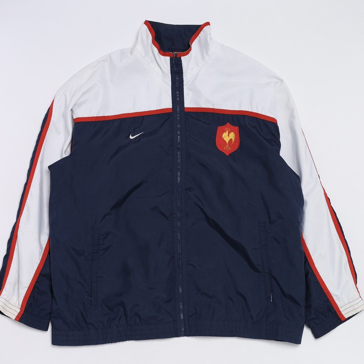 Nike Nike Vintage France Team Soccer Football Jacket Track Top Size US XL / EU 56 / 4 - 1 Thumbnail