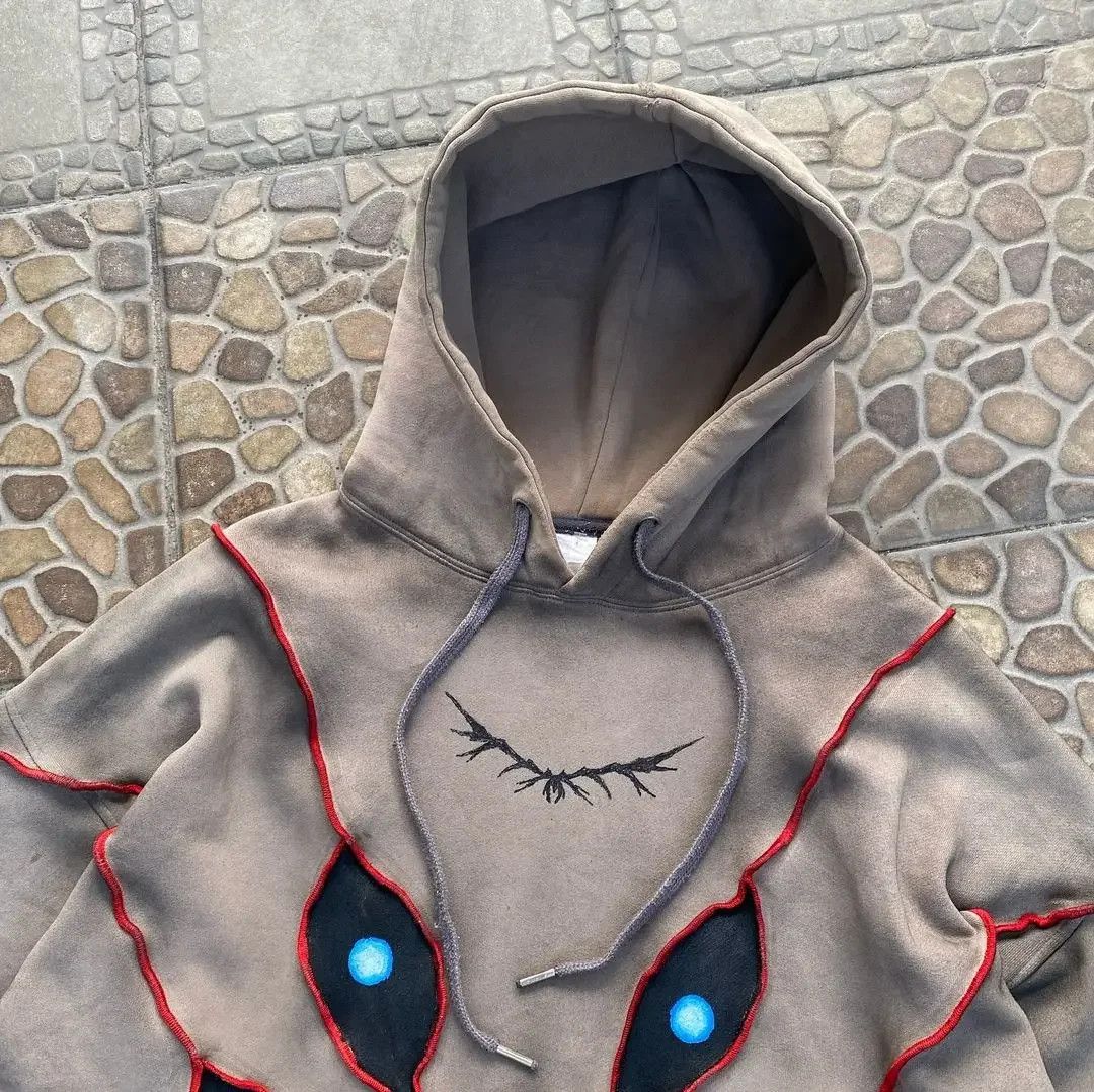 Other Fashion Eye Pattern Patchwork Hoodie Size US M / EU 48-50 / 2 - 5 Thumbnail