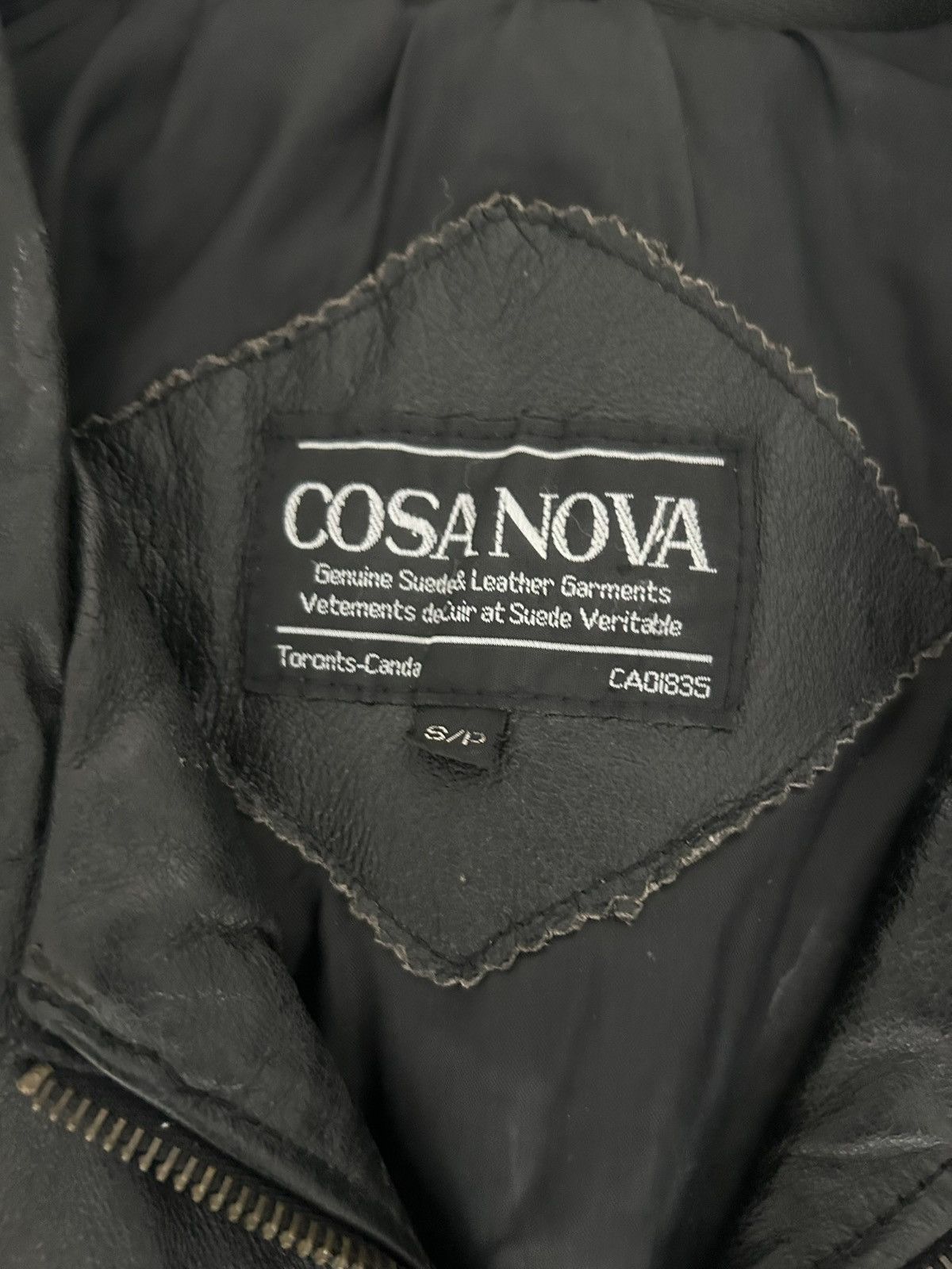 Cosa Nova Cosa Nova Canadian Leather Flag Jacket. Size US S / EU 44-46 / 1 - 3 Thumbnail