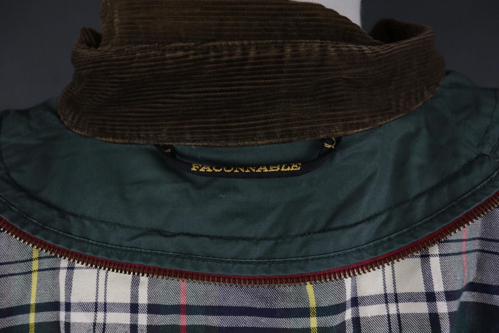 Faconnable Faconnoble Green Vintage Trench Coat Jacket Size XL Size US XL / EU 56 / 4 - 11 Thumbnail