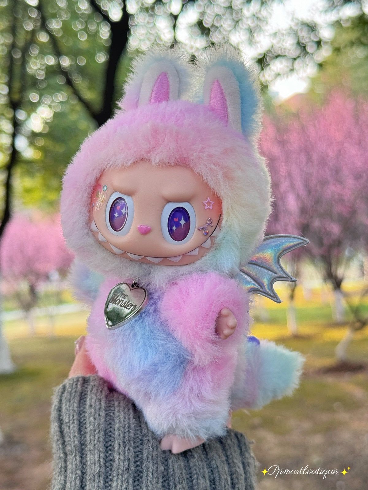 Vintage Custom Labubu Handcrafted DIY 18cm Plush Keychain Size ONE SIZE - 1 Thumbnail