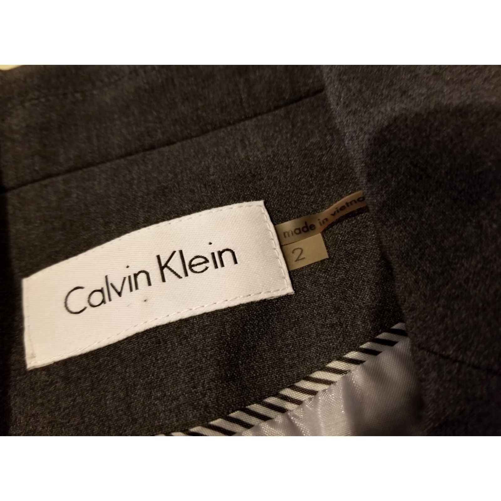 Calvin Klein Calvin Klein Jacket Womens 2 Gray Blazer Grey Size XS / US 0-2 / IT 36-38 - 4 Thumbnail