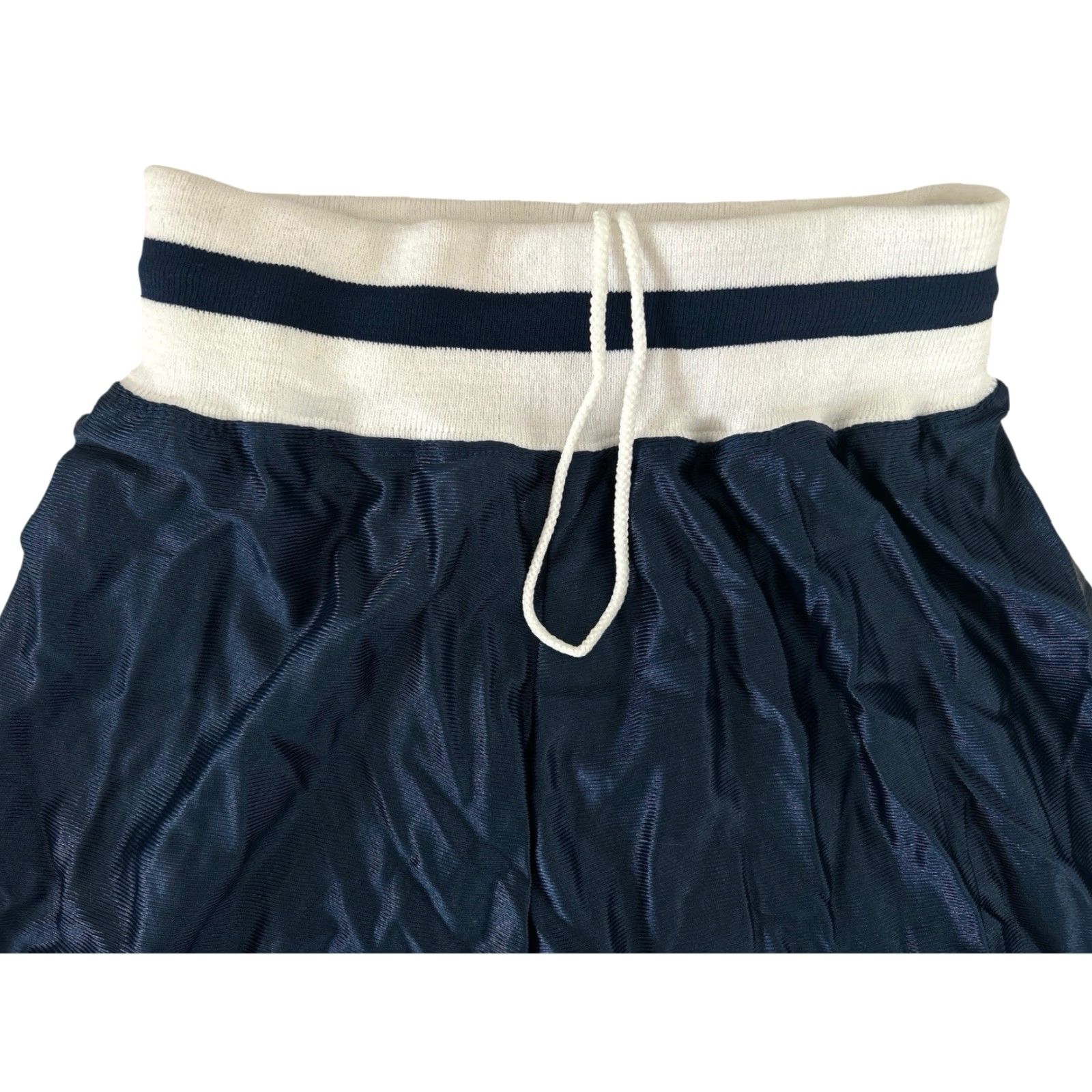 Vintage VINTAGE Alleson Athletic dazzle basketball shorts Womens S Blue NYLON 12" rise 7" inseam NWOT USA 90s Size 28" / US 6 / IT 42 - 3 Thumbnail