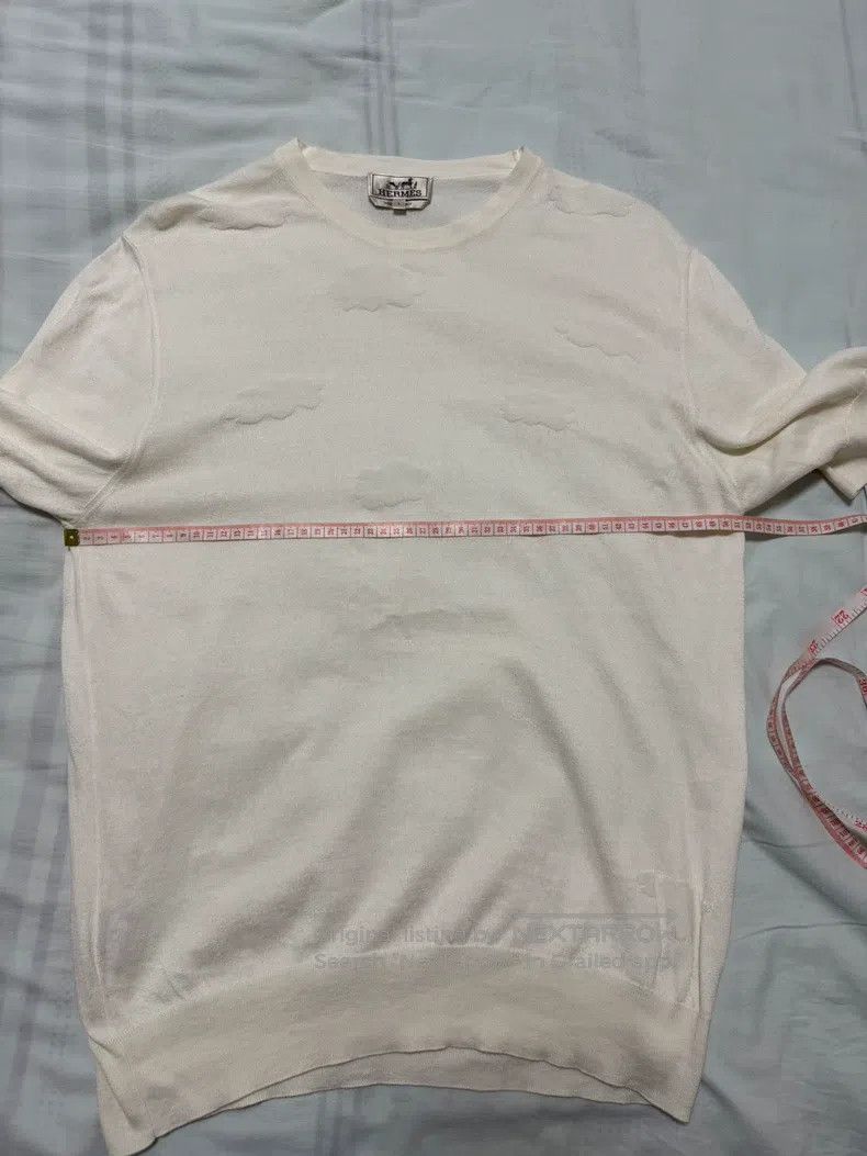 Hermes Hermes Cashmere off-white cloud short-sleeve T-shirt, clou Size US L / EU 52-54 / 3 - 4 Thumbnail