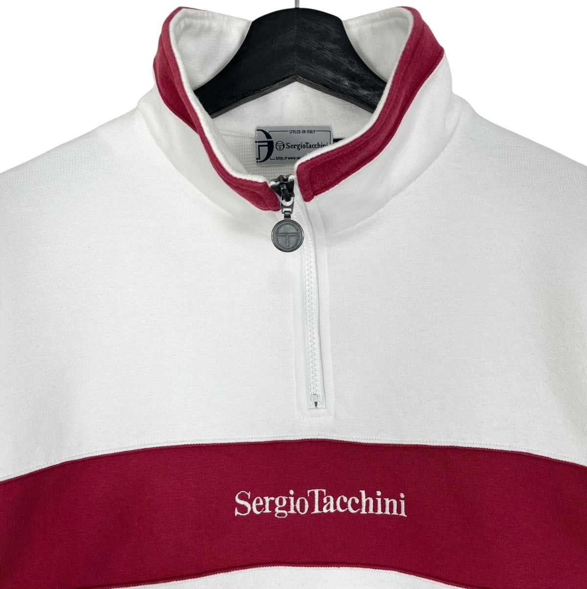 Sergio Tacchini Sergio Tacchini Half Zipper Sweatshirt Size US XL / EU 56 / 4 - 2 Thumbnail