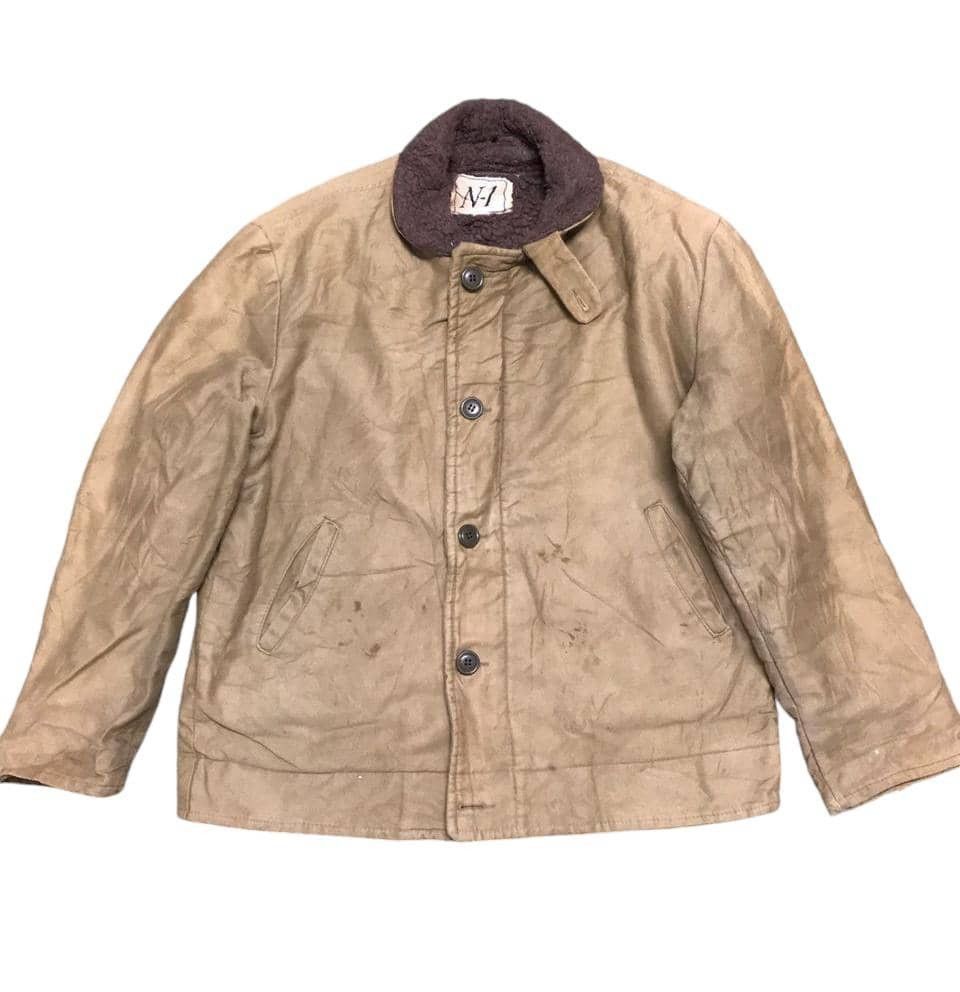 Vintage Vintage N-1 Khaki Jacket Size US XL / EU 56 / 4 - 1 Thumbnail