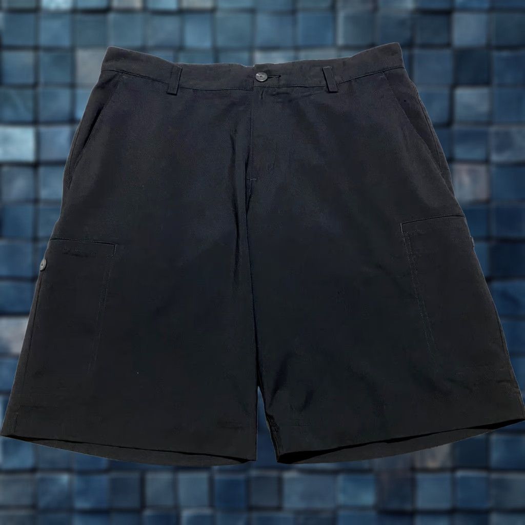 Adidas Adidas Shorts Flat Front Black 34 Regular Men's Elastic Wide Inseam 11" Chino Outdoor Sports Pocketed Size US 34 / EU 50 - 1 Thumbnail