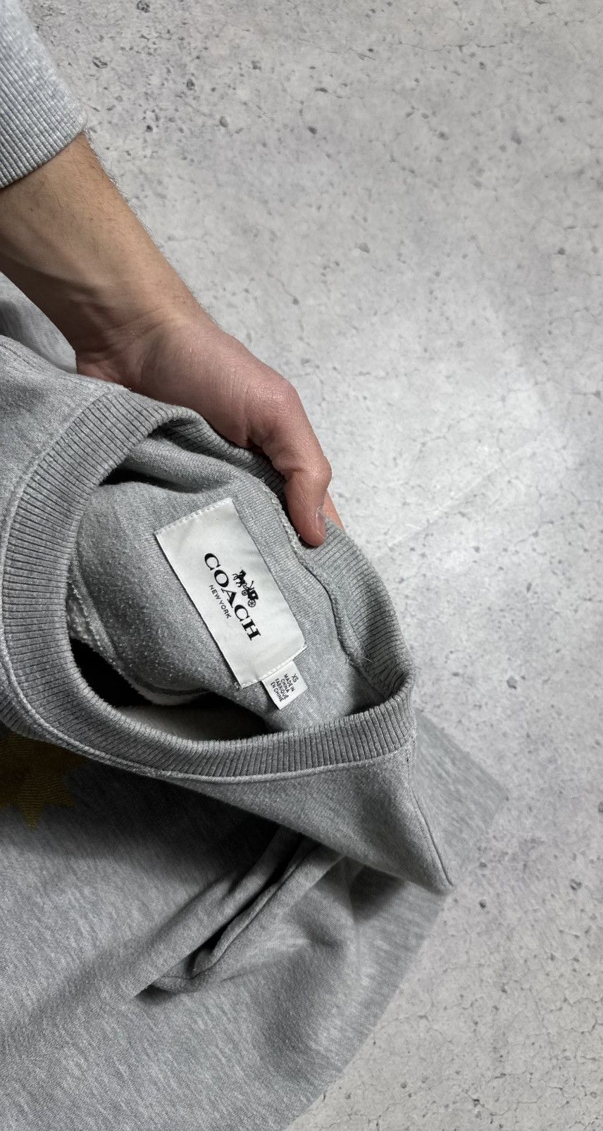 Coach Coach USA Grey Big Logo Luxury Sweatshirt Size US XS / EU 42 / 0 - 7 Thumbnail
