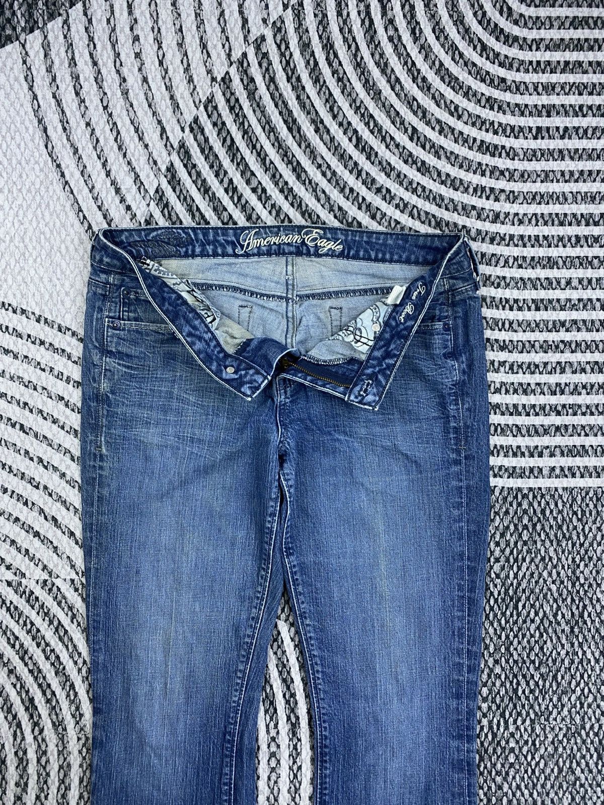 American Eagle Outfitters Vtg American Eagle Denim Blue Bootcut Jeans Size 33" - 9 Thumbnail