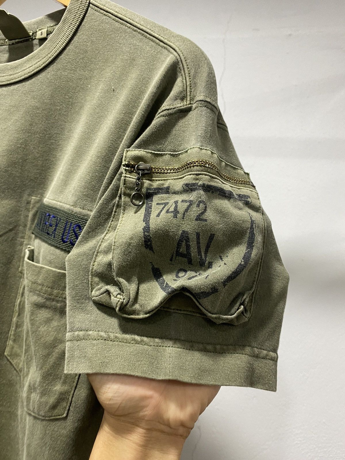 Avirex × Vintage Sick☠️ Avirex Tactical Cargo Utility Tshirt Lgb Goa Size US S / EU 44-46 / 1 - 6 Thumbnail