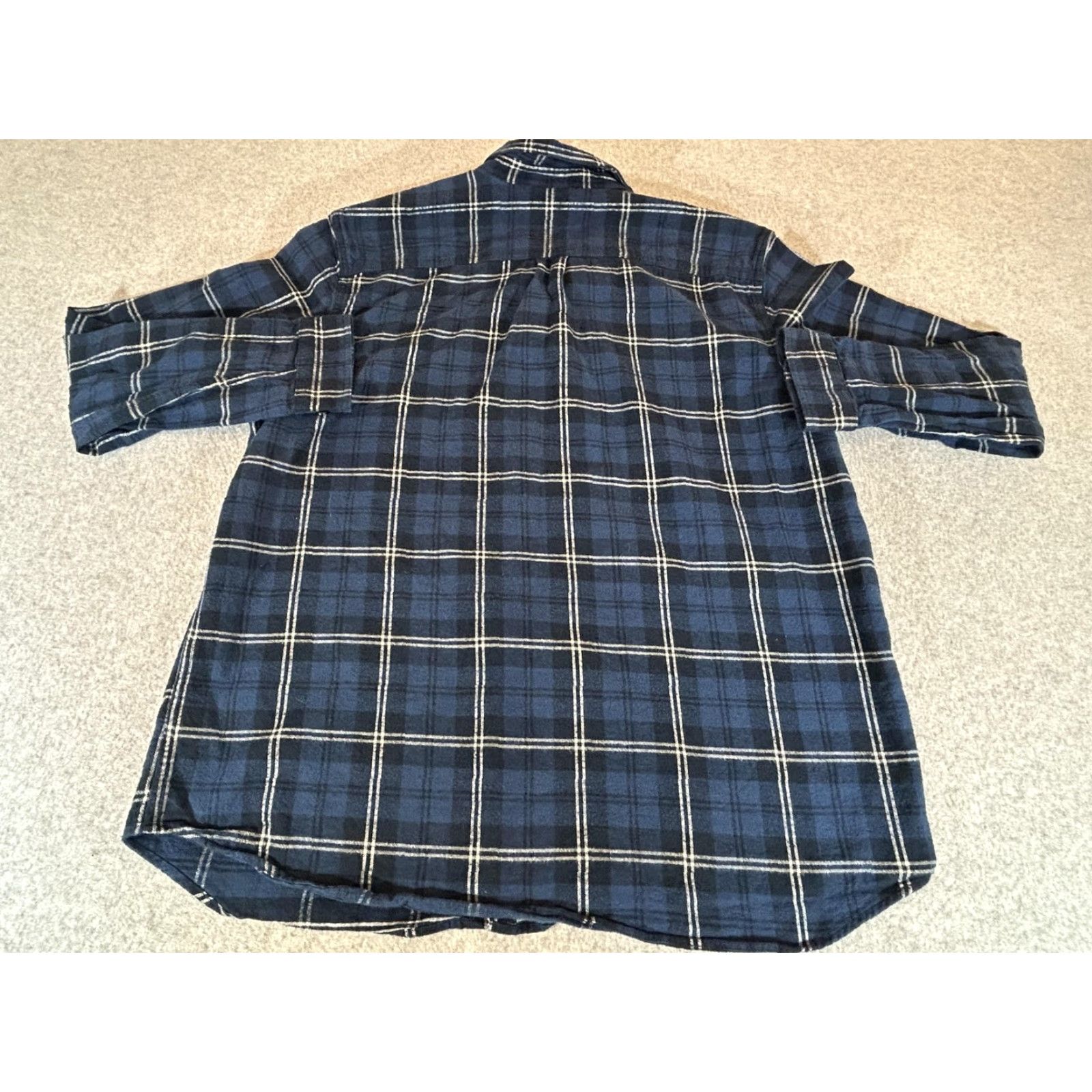 Vintage L.L. Bean Flannel Shirt Mens XL Blue Plaid Button Long Sleeve Workwear Outdoor Size US XL / EU 56 / 4 - 8 Thumbnail