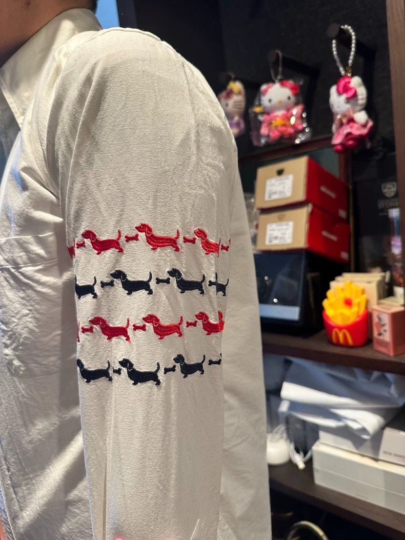 Thom Browne Thom Browne White shirt Size US L / EU 52-54 / 3 - 1 Thumbnail