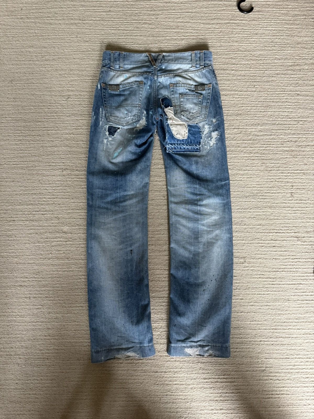 Dolce & Gabbana Dolce gabbana crash patched denim Size US 30 / EU 46 - 2 Thumbnail