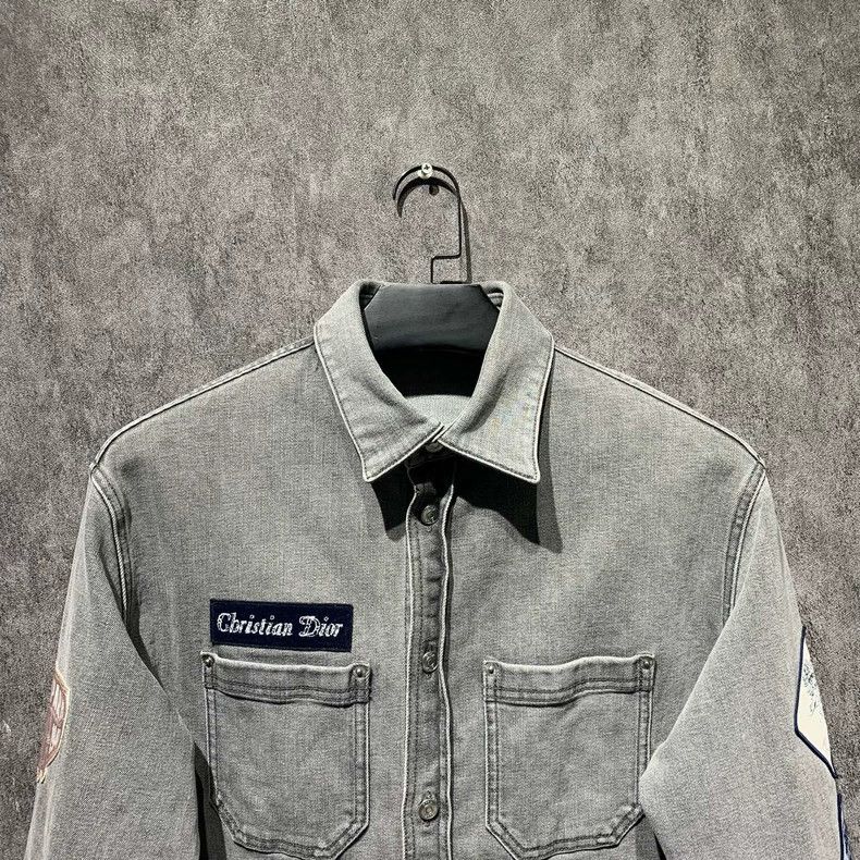 Dior Dior Size 38 Badge denim shirt jacket 2501-Nextarrow Size US XXS / EU 40 - 5 Thumbnail