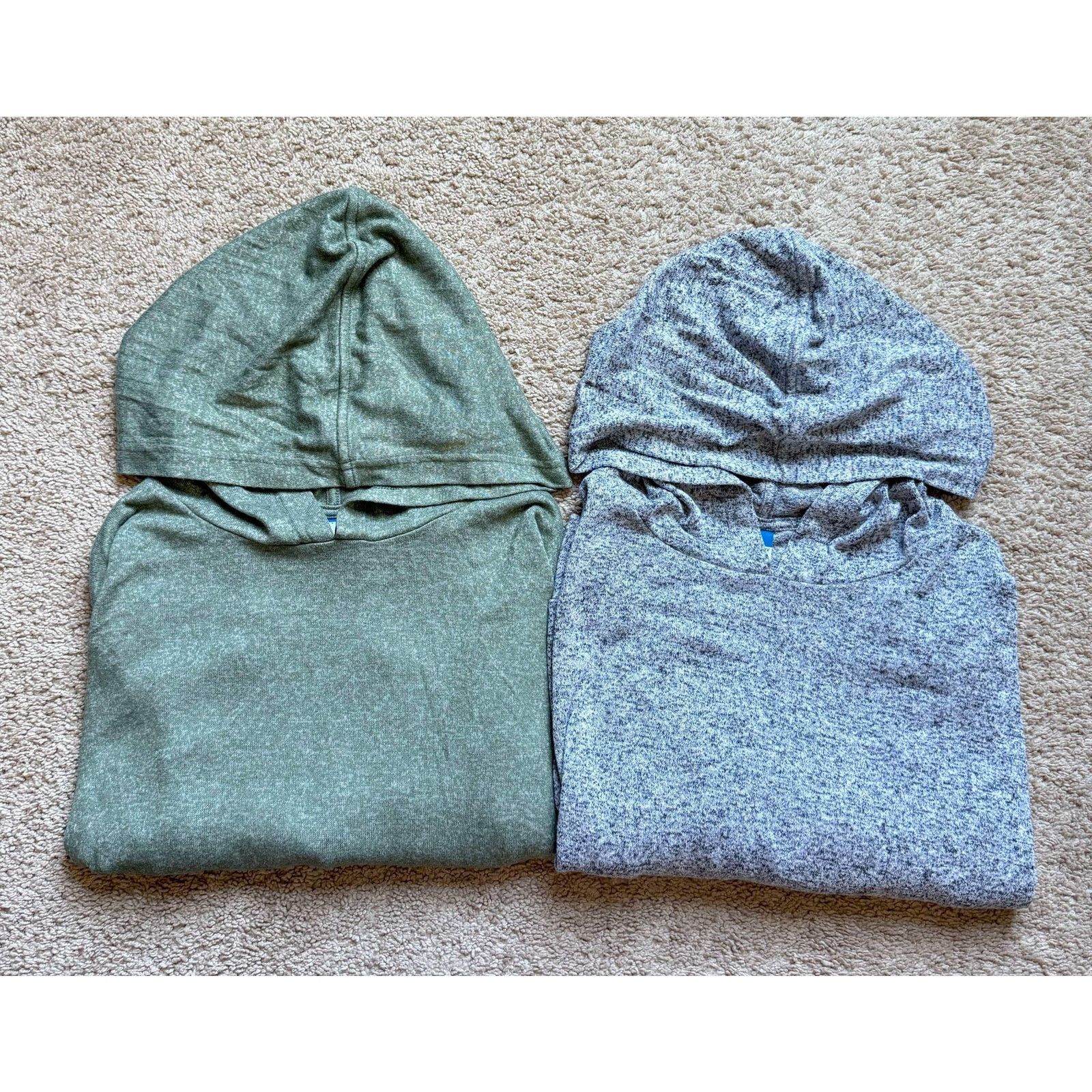 Old Navy Old Navy Oversized Plush-Knit Hoodie Set Green/Gray L Size L / US 10 / IT 46 - 1 Thumbnail