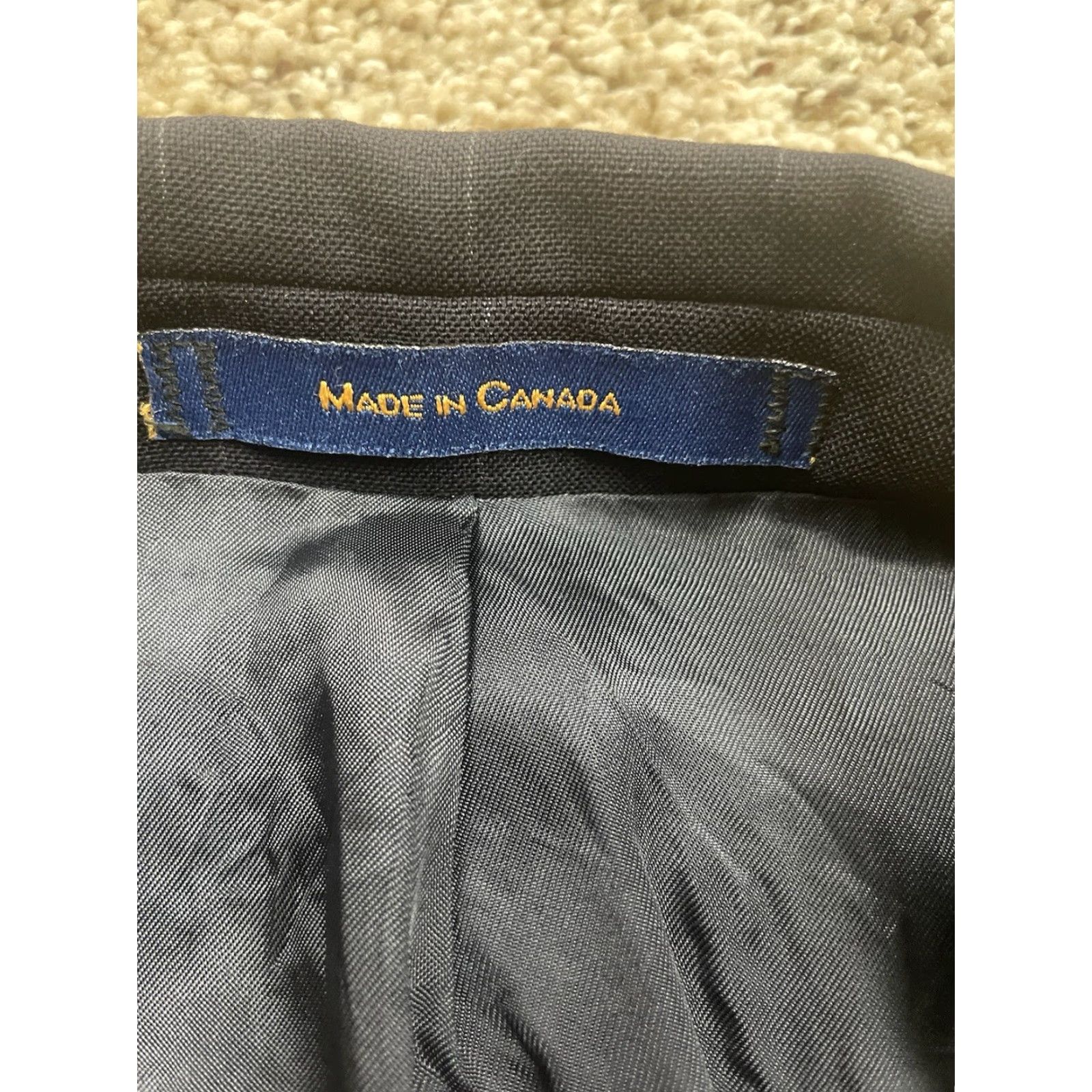 Polo Ralph Lauren VINTAGE Polo Ralph Lauren Suit Jacket 40R Mens Wool 2 Piece Black Notch Lapel 90s Canada Made Size US L / EU 52-54 / 3 - 6 Thumbnail