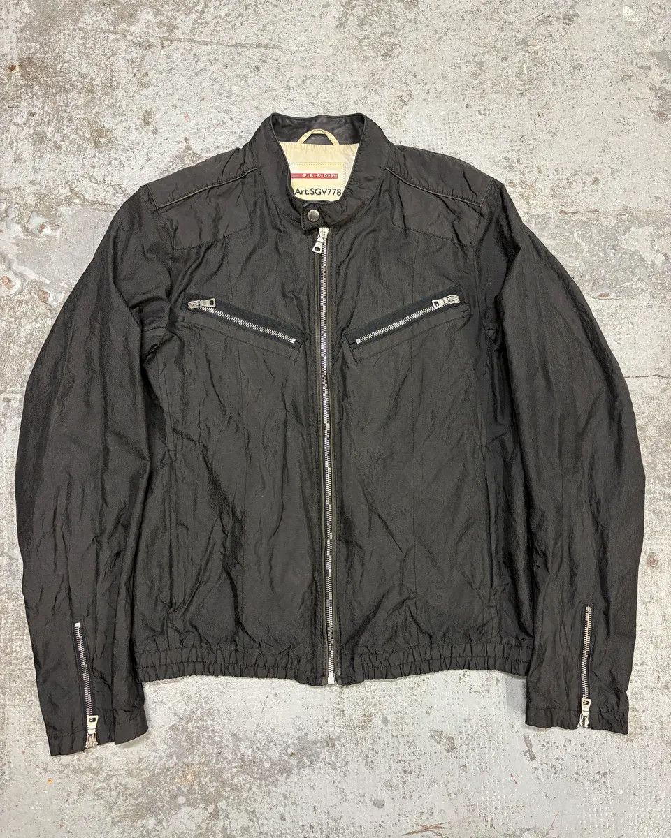 Prada 2000s Prada Black Minimalist Jacket Size US M / EU 48-50 / 2 - 1 Thumbnail