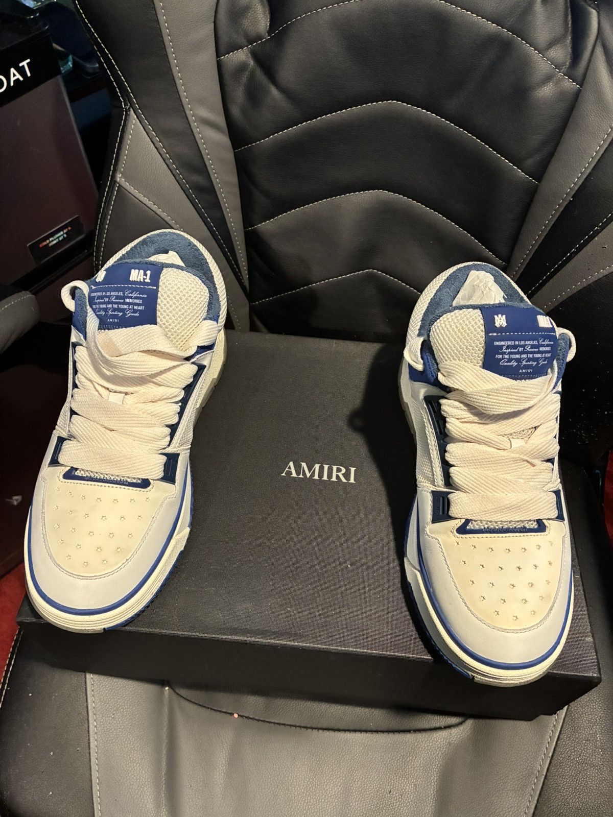 Amiri Amiri ma-1 white/blue Size US 10 / EU 43 - 3 Thumbnail