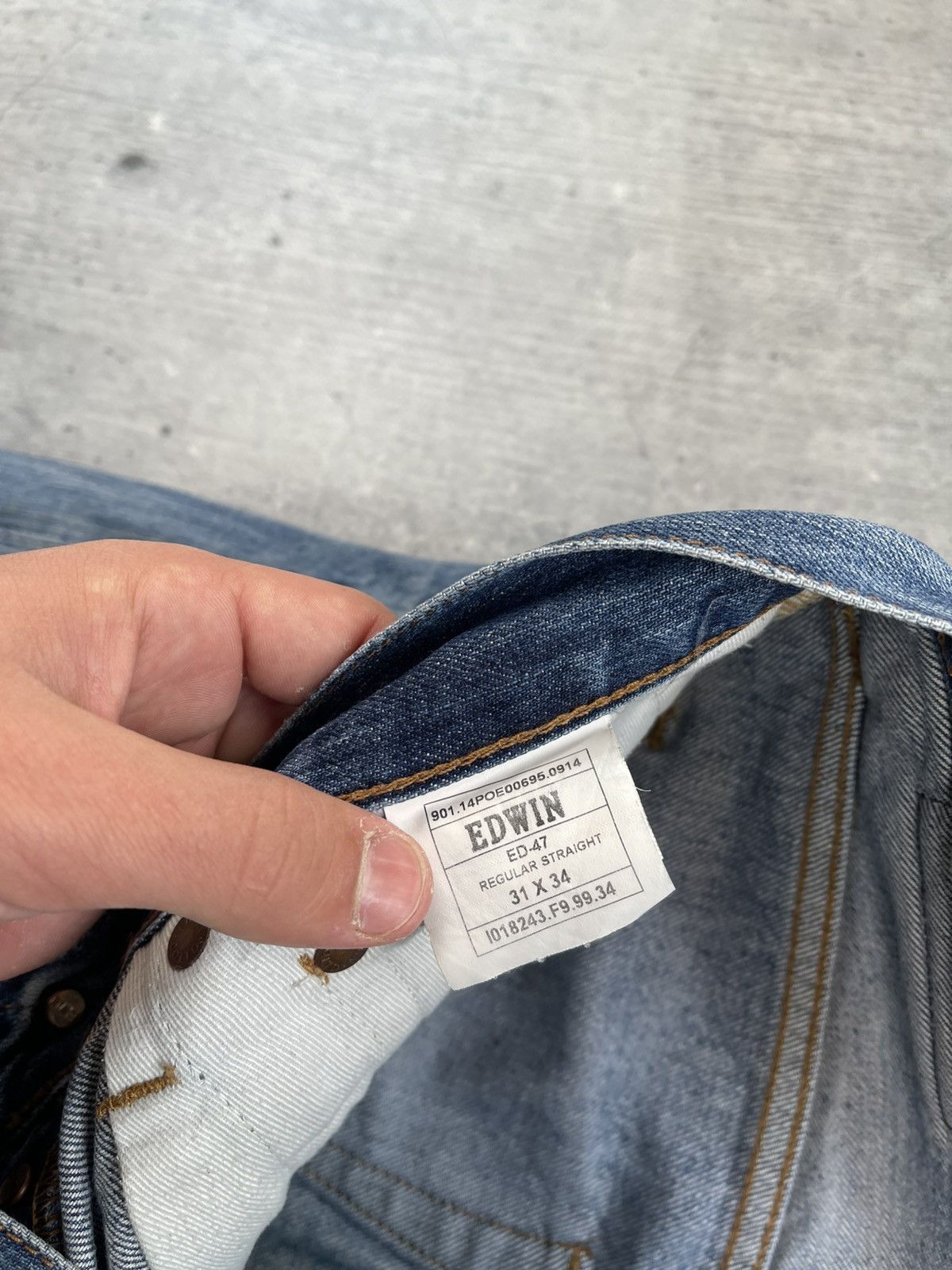 Edwin × Japanese Brand Flare Jeans Edwin Japan Distress Denim Boot Cut 31•34 Size US 31 - 11 Thumbnail