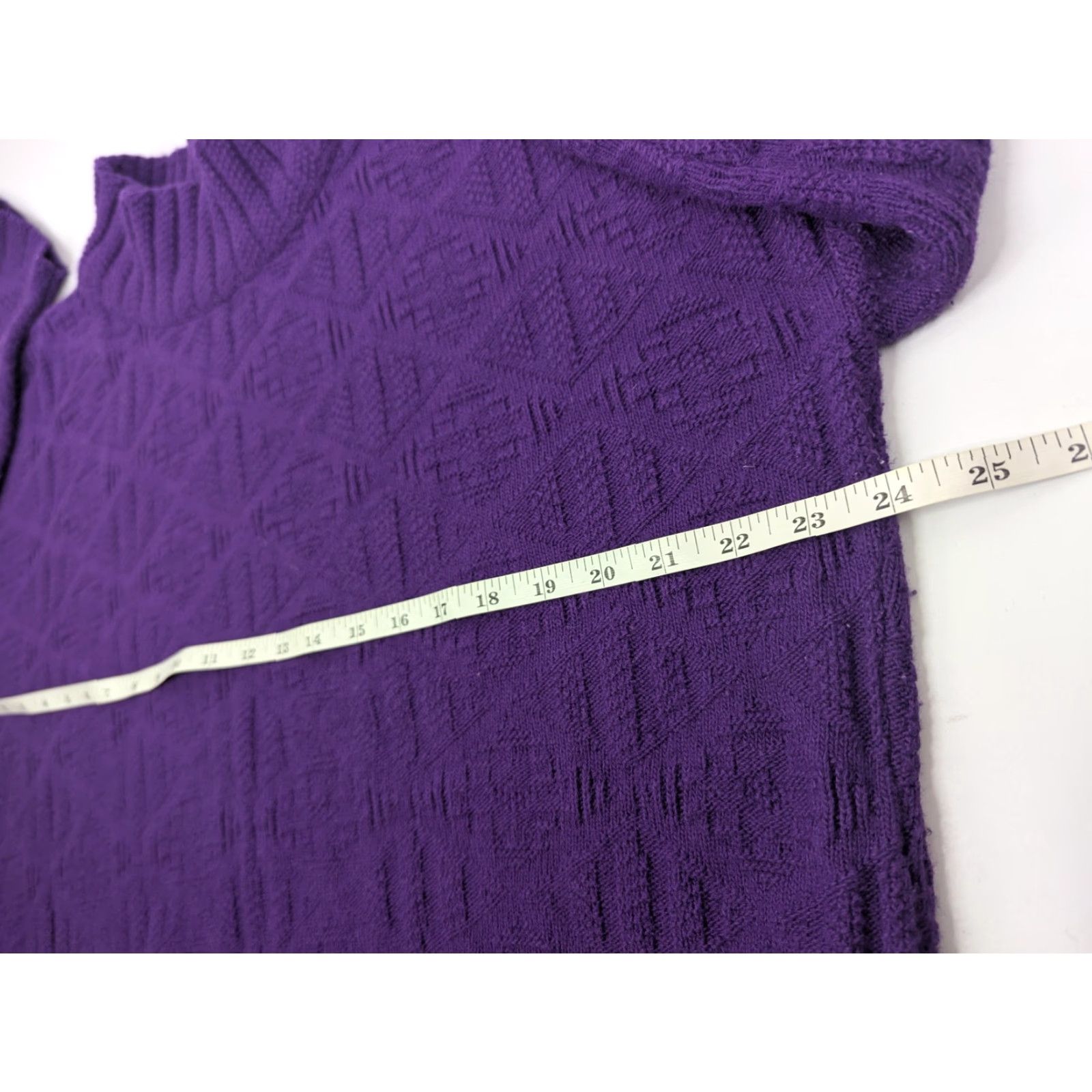 Etro VINTAGE Spunky Knit Sweater Purple Women's Large 80s 90s USA Retro Pullover Knit Sweatshirt pullover Dolman Crew Neck 100% Acrylic M Size L / US 10 / IT 46 - 6 Thumbnail