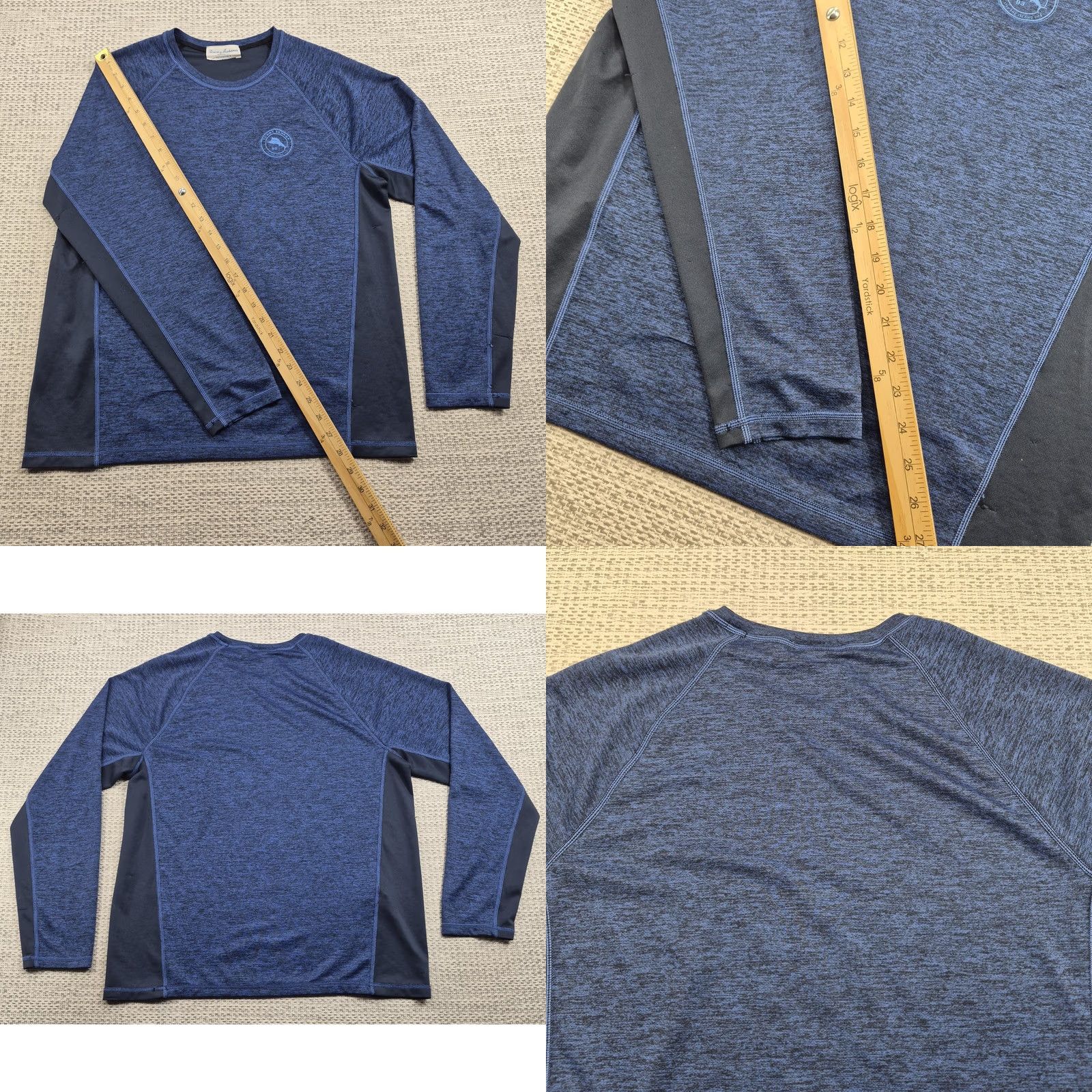 Tommy Bahama Tommy Bahama IslandActive Shirt Adult S Blue Long Sleeve Reversible Tee Top Size US S / EU 44-46 / 1 - 9 Thumbnail