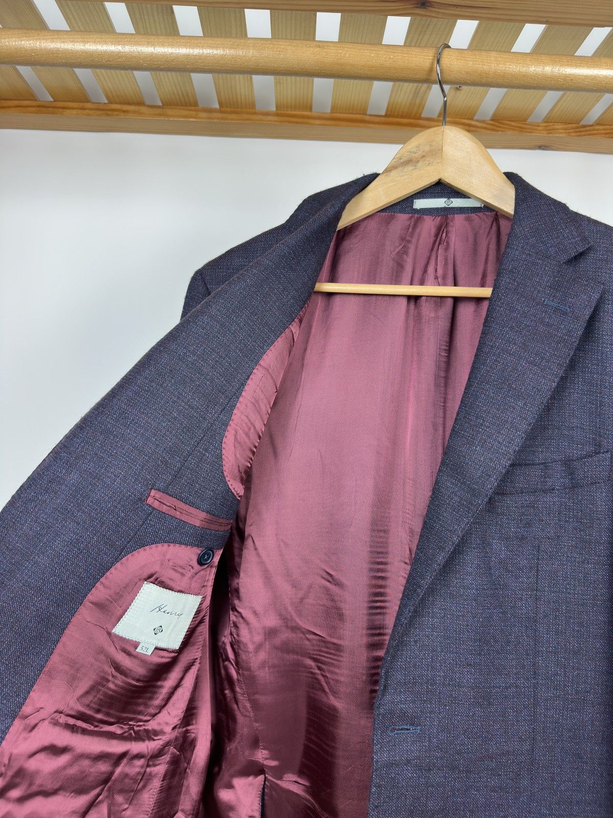 Loro Piana Henry by Loro Piana Blazer Wool Jacket Size 52L - 8 Thumbnail