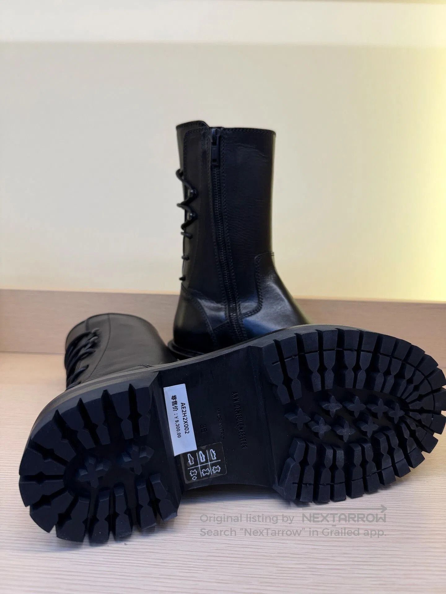 Ann Demeulemeester Ann Demeulemeester Black Rear Lace Mid. Size US 4 / IT 34 - 6 Thumbnail
