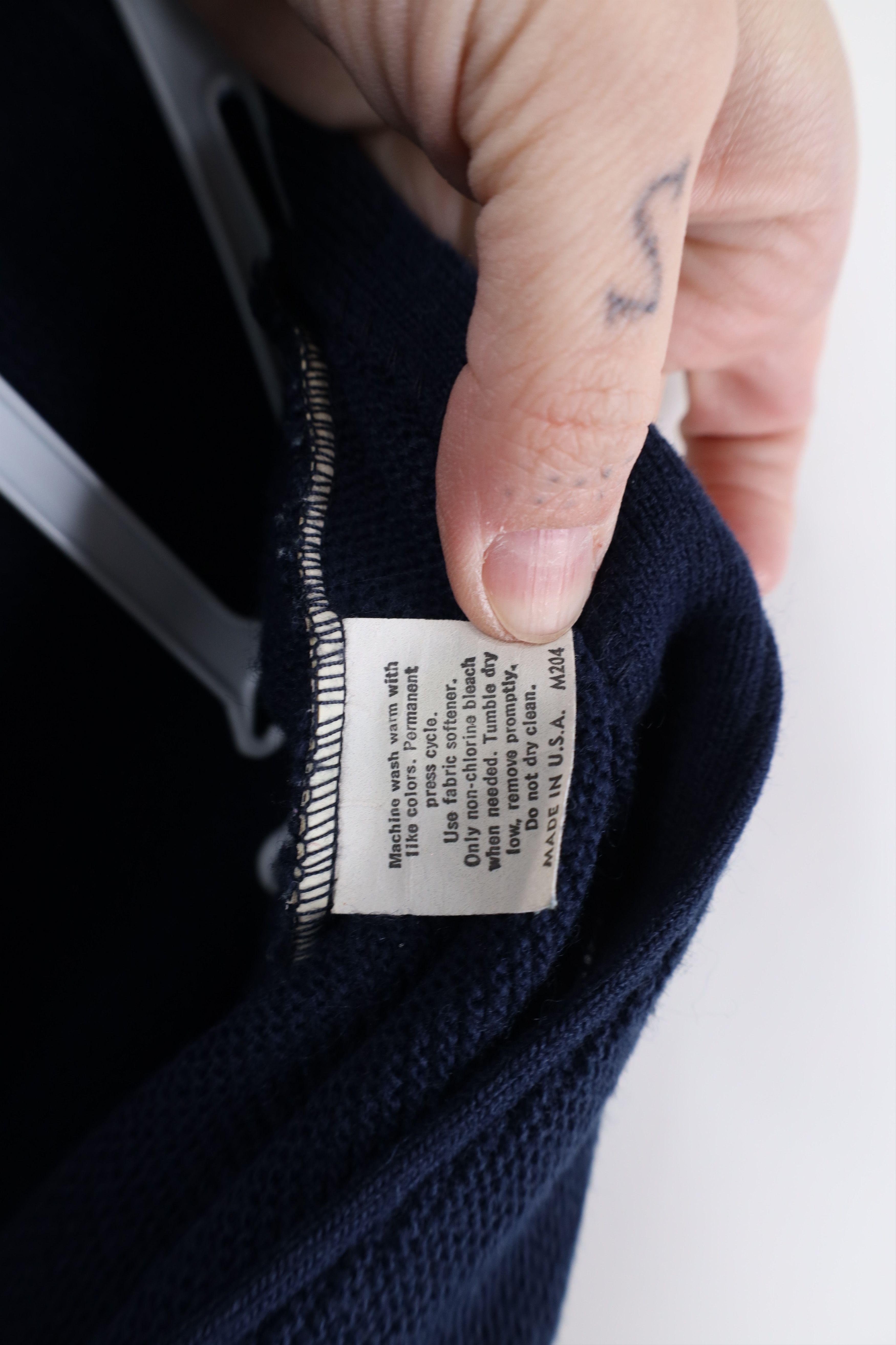 Vintage Vintage 70s Streetwear Cobain Cardigan Sweater Navy Blue Size US XXL / EU 58 / 5 - 9 Thumbnail