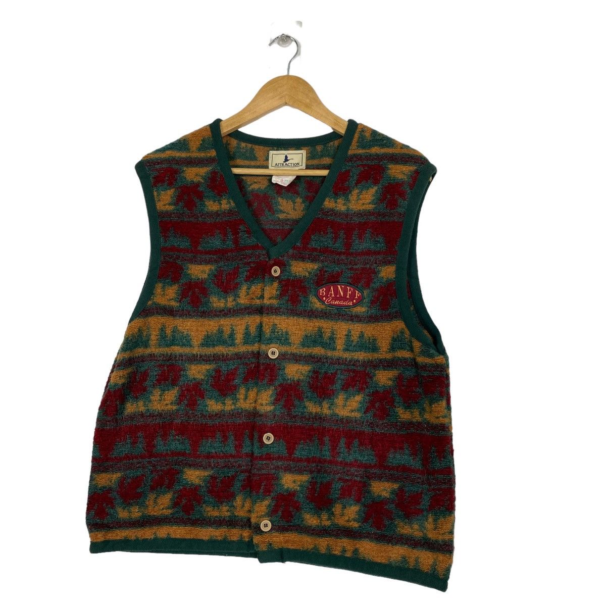 Roots Vintage Banff Canada Fleece Vest Size US M / EU 48-50 / 2 - 2 Thumbnail