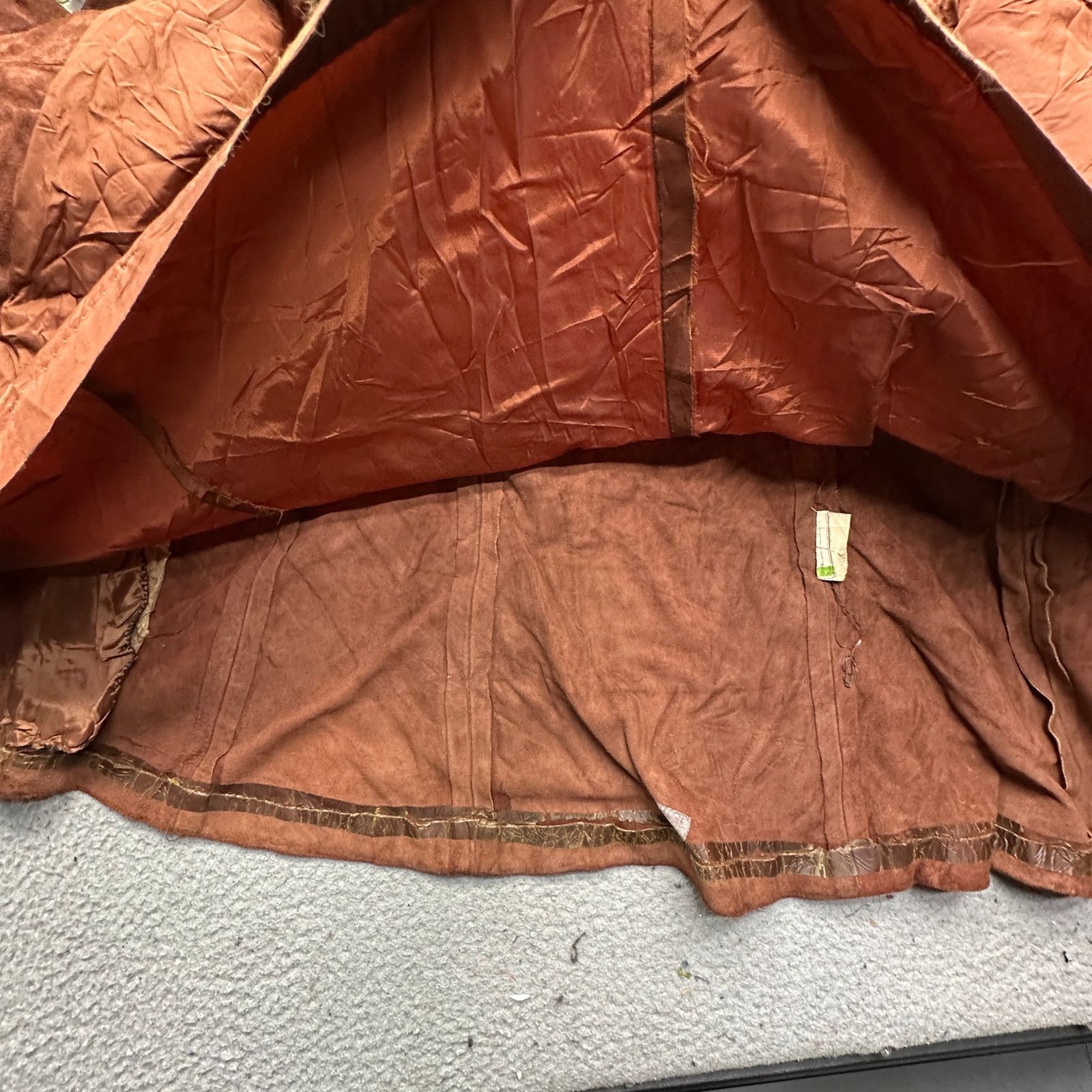 Other Vintage 70s Gutos Suede Leather Real Fur Coat Women S Brown Size S / US 4 / IT 40 - 12 Thumbnail