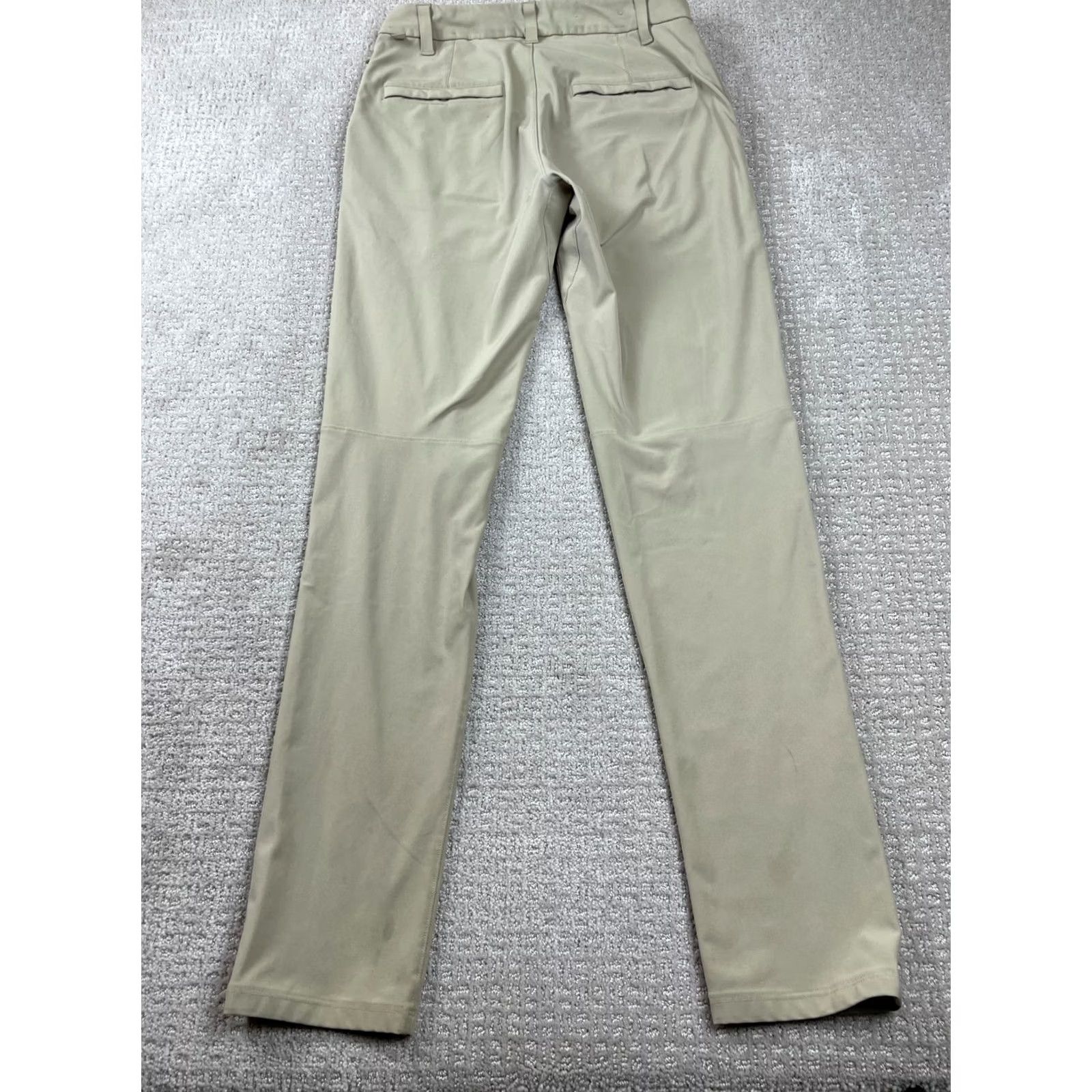 Lululemon Lululemon Pants Mens 28x31 Classic Fit Warpstreme Beige Chino 5-Pocket Logo Regular Mens Size US 28 / EU 44 - 7 Thumbnail