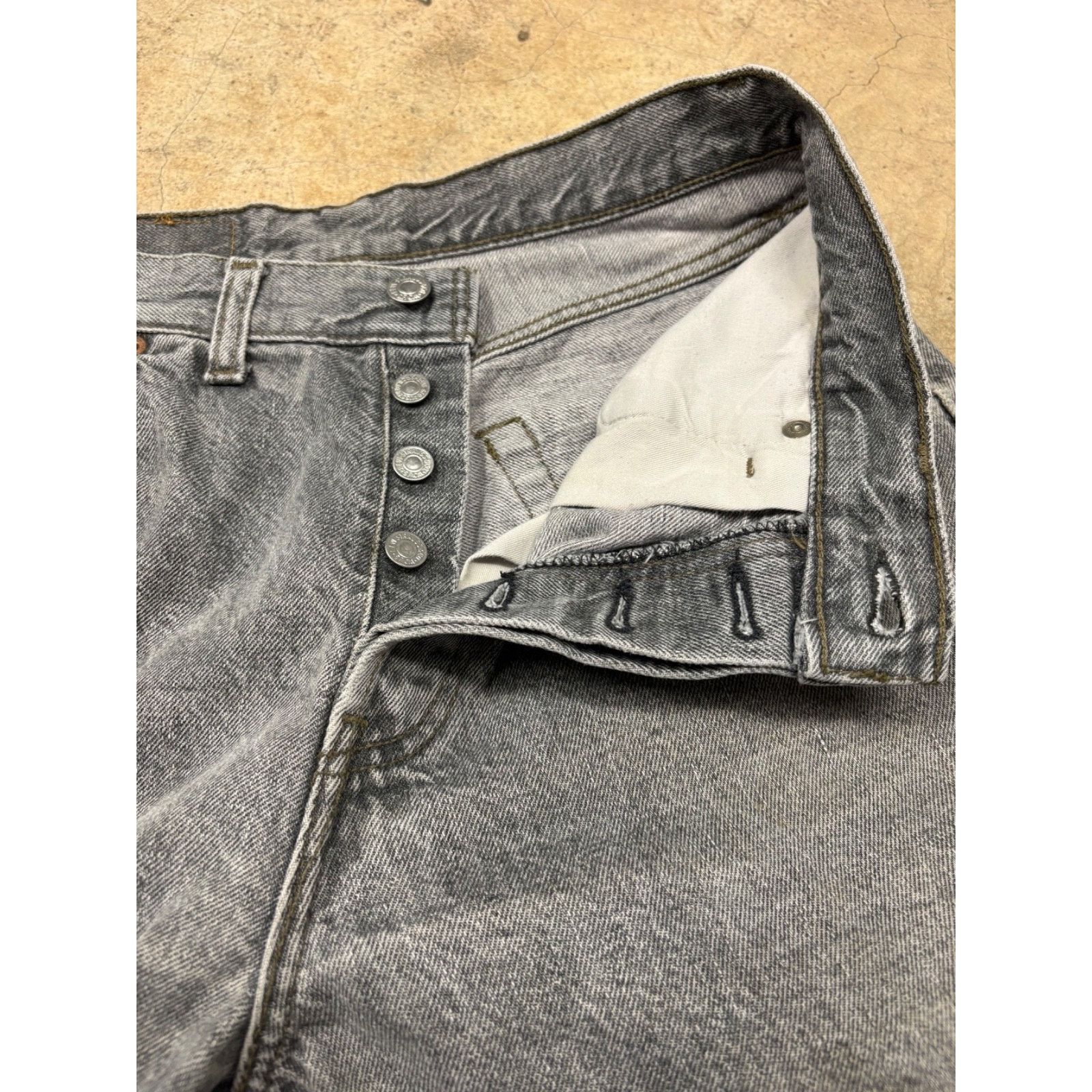 Levi's VTG Levi’s 518 Gray Dark Wash 90s Straight Jeans UK Made Size US 30 / EU 46 - 4 Thumbnail
