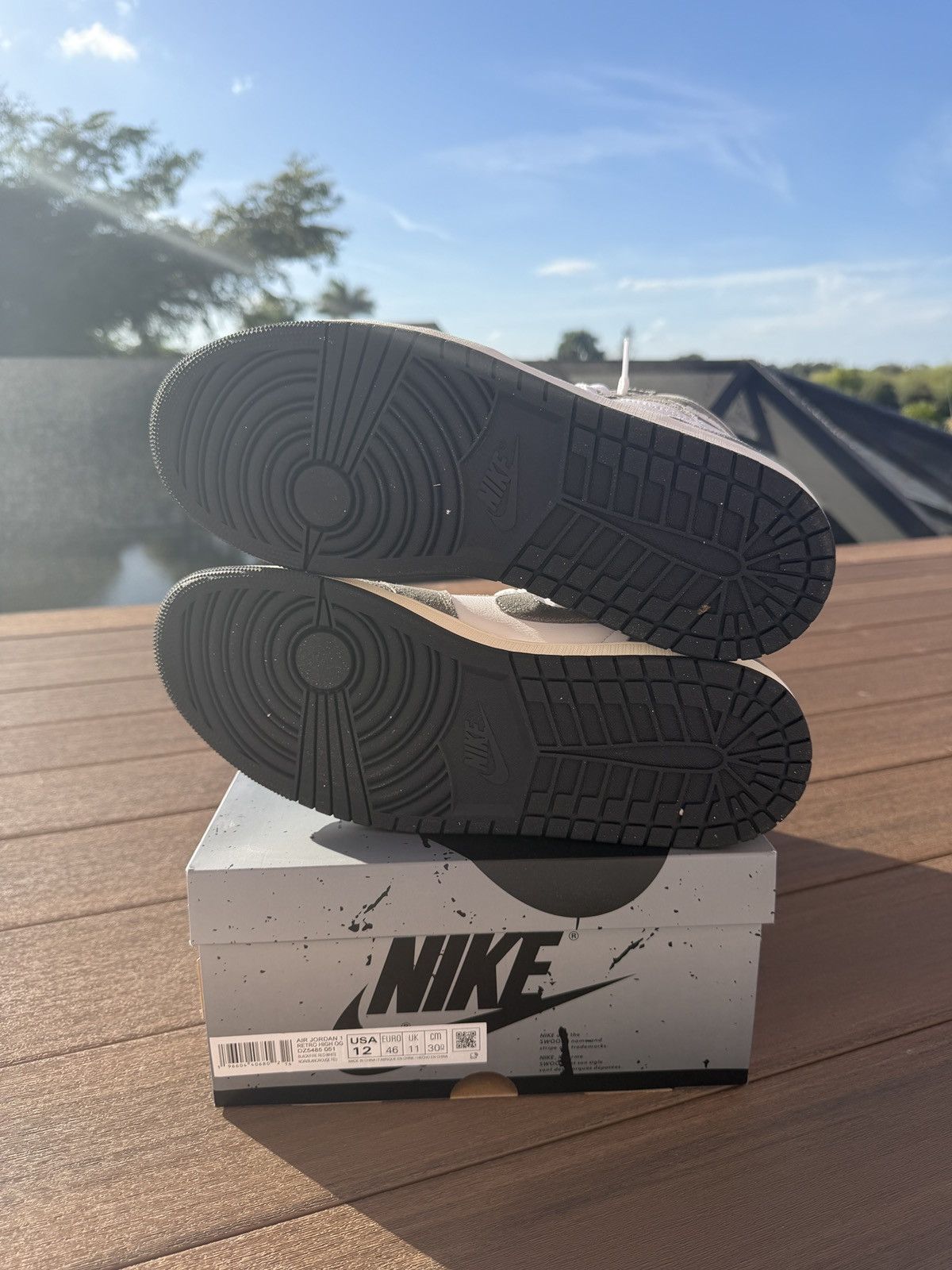 Jordan Brand Jordan 1 Retro High OG Washed Black Size US 12 / EU 45 - 7 Thumbnail