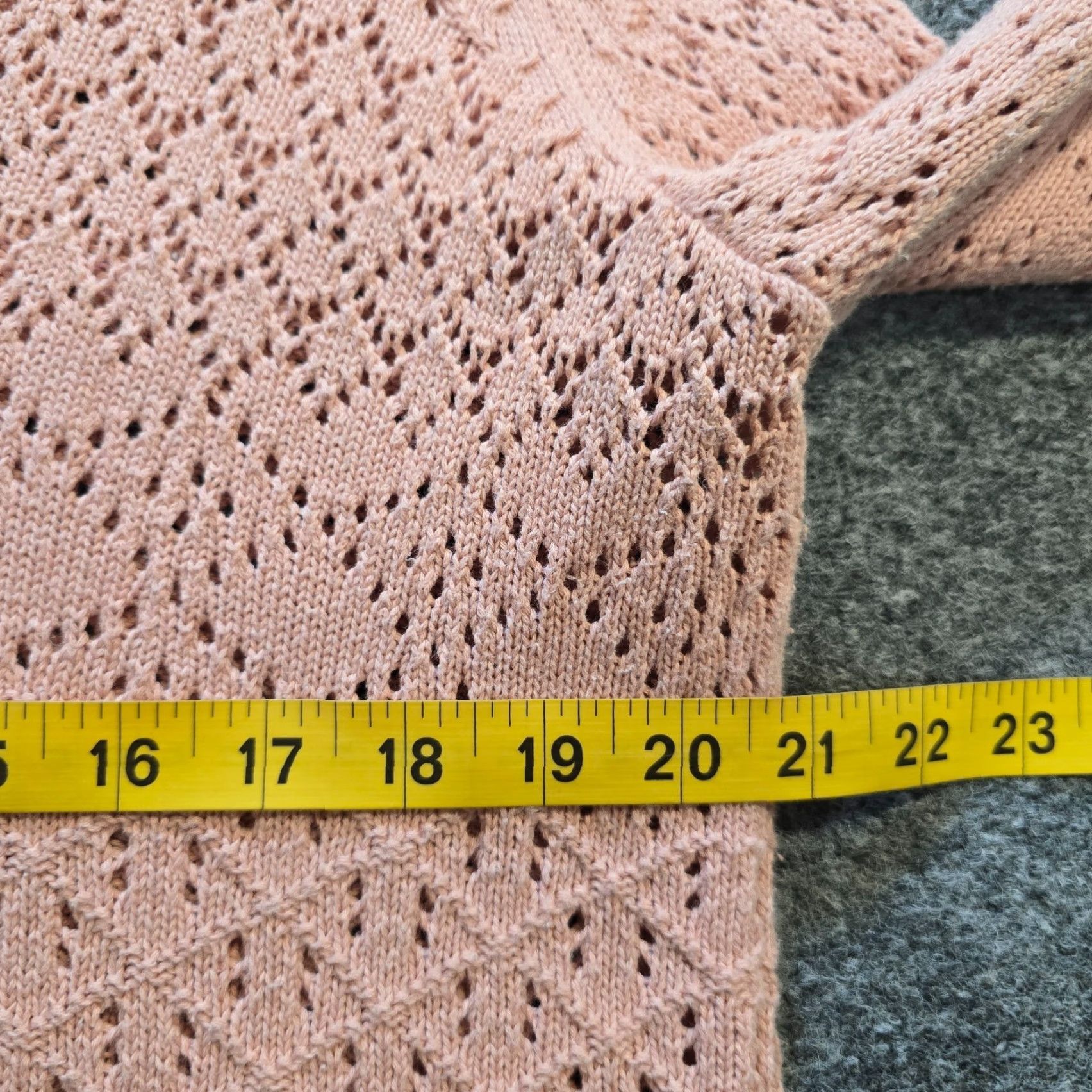 FatFace Fat Face Sweater Womens Size 10 Pink Crochet Knit Long Sleeve Cottage Casual Shirt Pullover Womens Knitted Lightweight V-Neck Knitwear Size L / US 10 / IT 46 - 5 Thumbnail