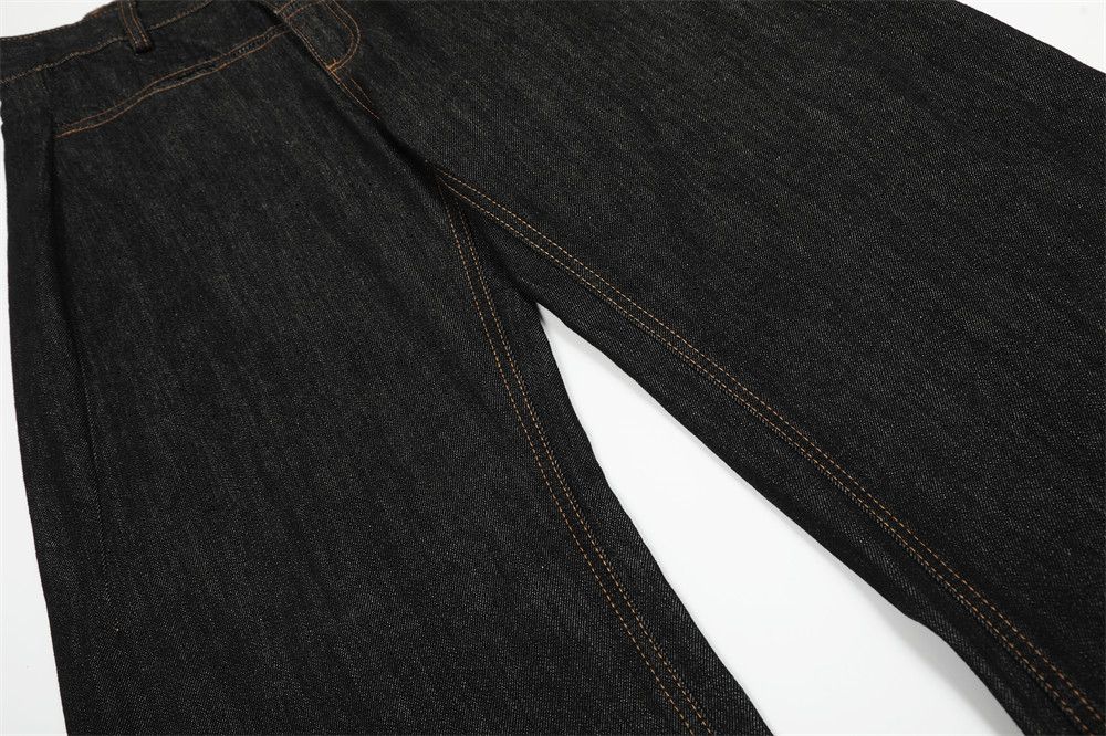 Japanese Brand × Jean Men's casual versatile topstitched scimitar jeans Size US 32 / EU 48 - 6 Thumbnail