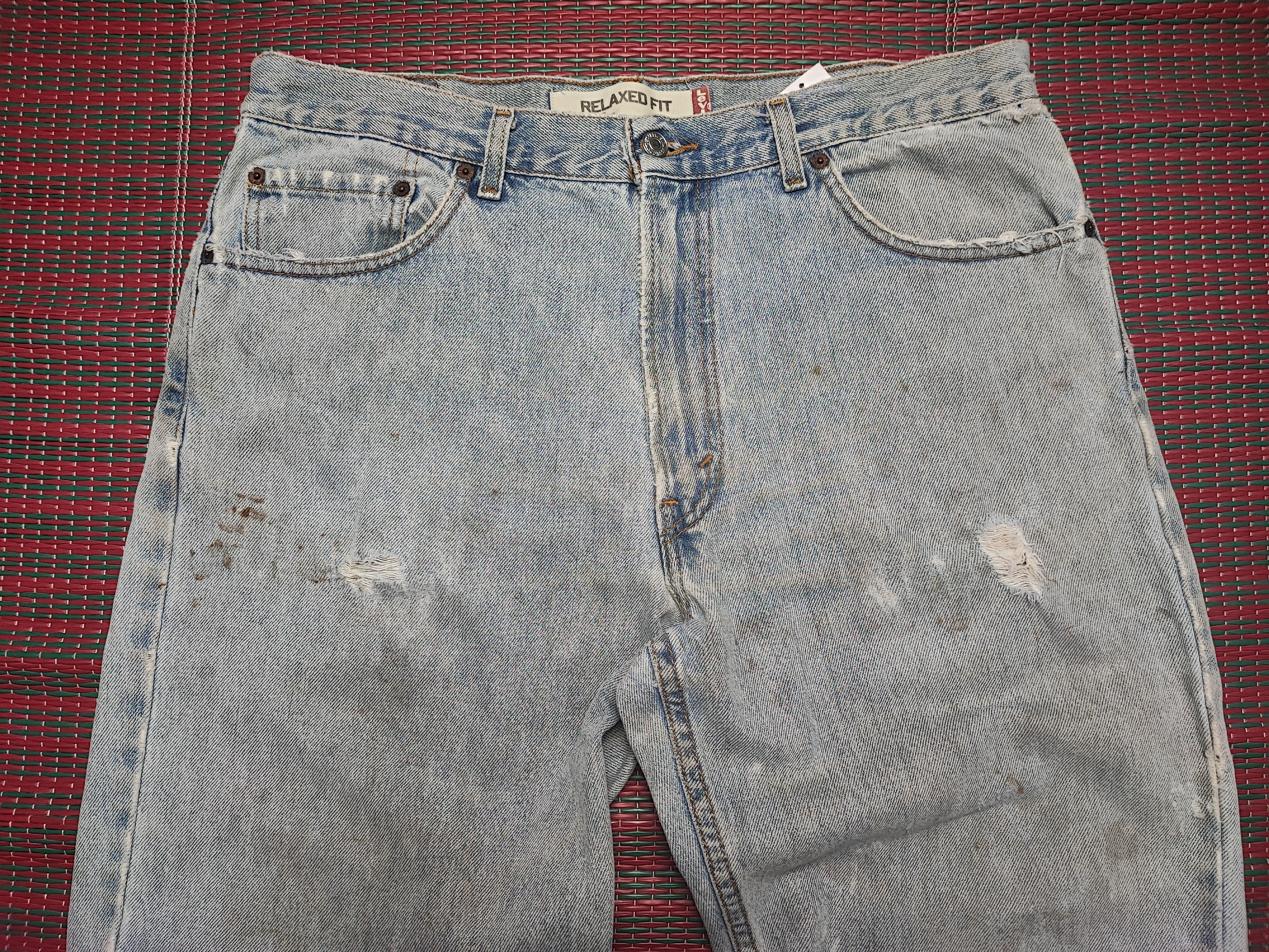 Levi's × Levi's Vintage Clothing × Vintage Vintage levis 550 Painted Jeans Relaxed Fit Size US 35 - 4 Thumbnail