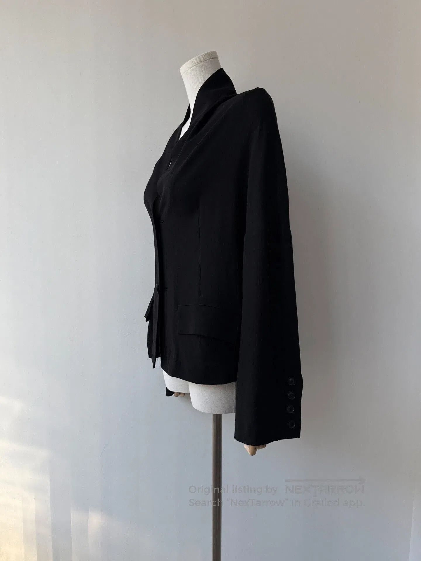 Yohji Yamamoto Yohji Yamamoto Noir Minimalist Wool Jacket. Size US M / EU 48-50 / 2 - 5 Thumbnail
