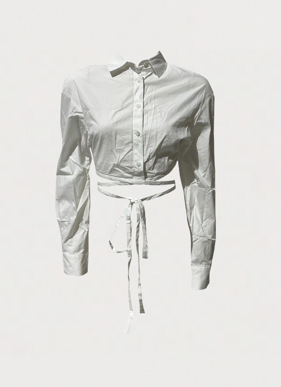Christopher Esber Cropped Tie Shirt Size XS / US 0-2 / IT 36-38 - 1 Thumbnail