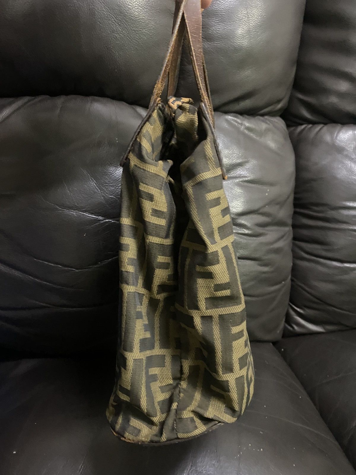 Fendi Authentic Vintage Fendi Zucca Monogram Mini Tote Bag Size ONE SIZE - 4 Thumbnail