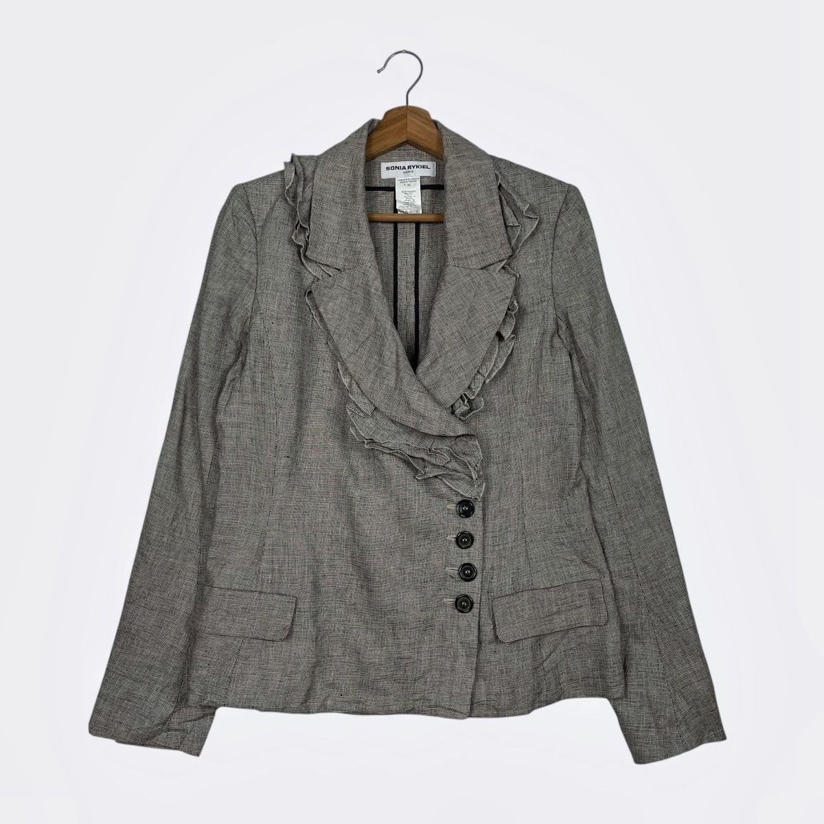 Sonia Rykiel Sonia Rykiel Ruffled Colar Women Jacket Size M / US 6-8 / IT 42-44 - 1 Thumbnail